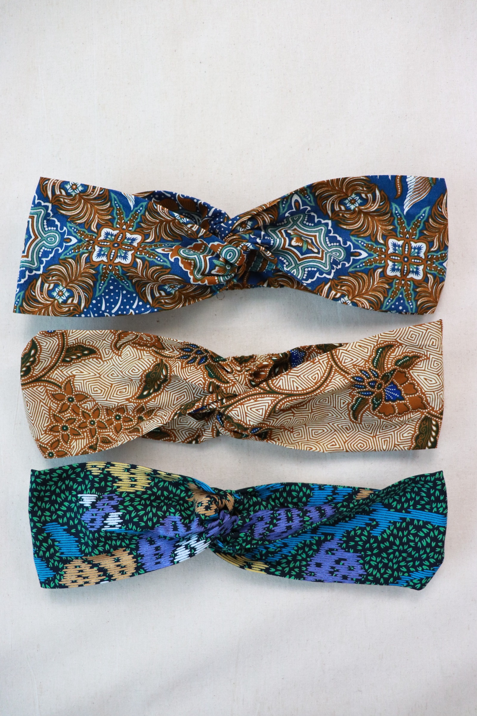 Crossover Batik Headbands [Set of 3] - Macie