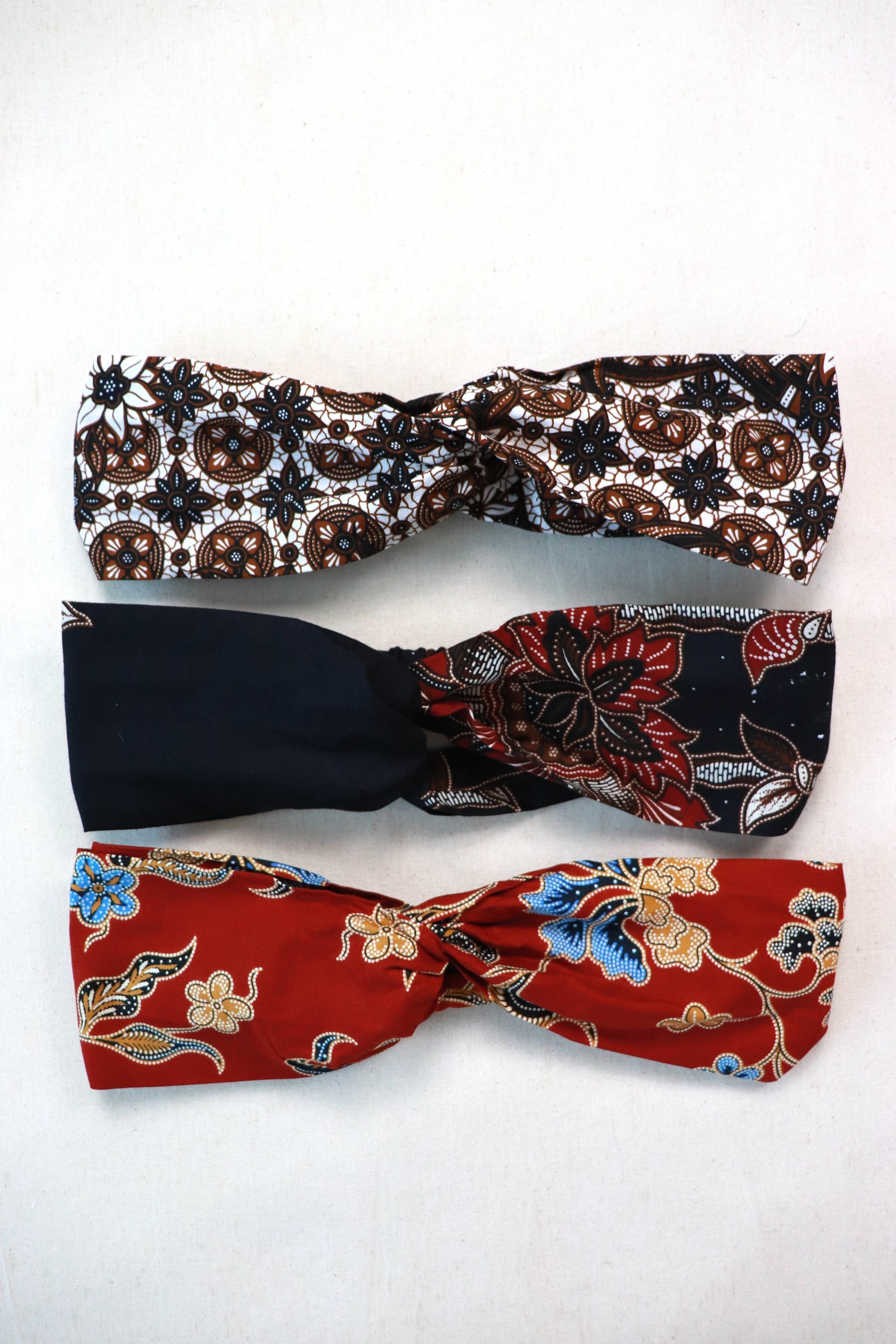 Crossover Batik Headbands [Set of 3] - Azeelya