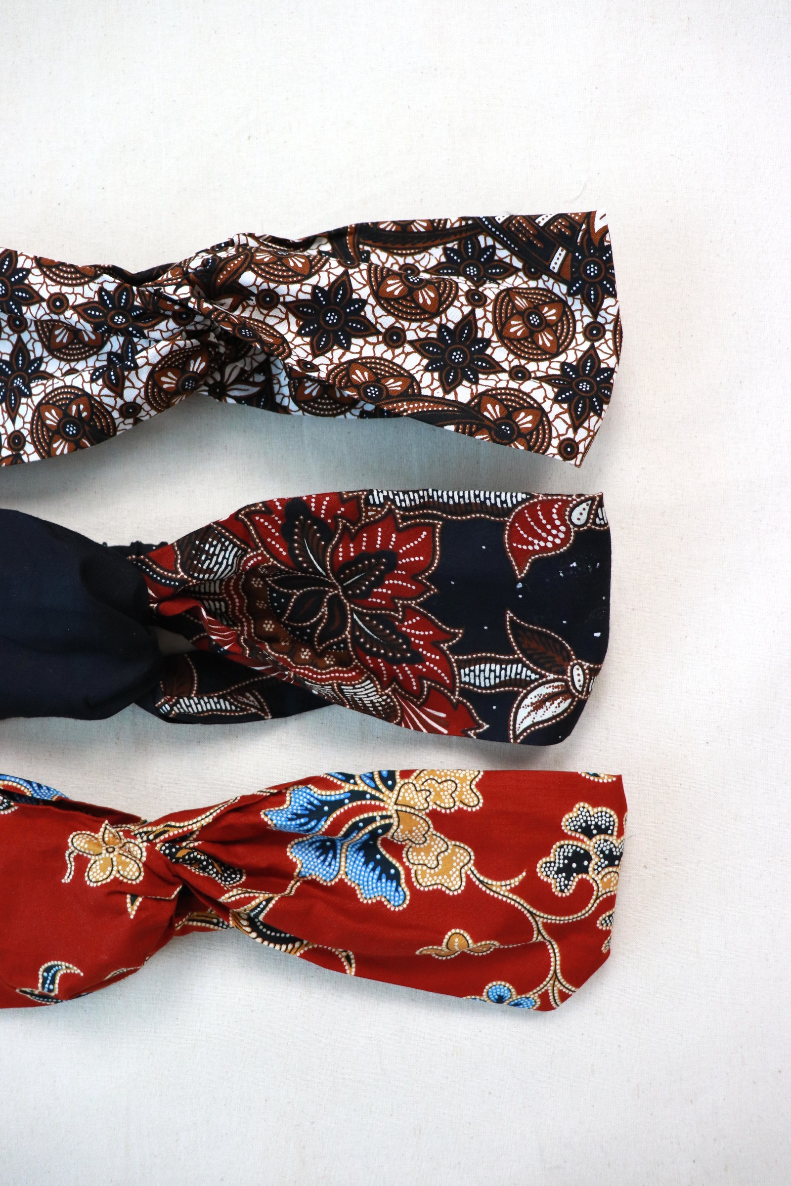 Crossover Batik Headbands [Set of 3] - Azeelya
