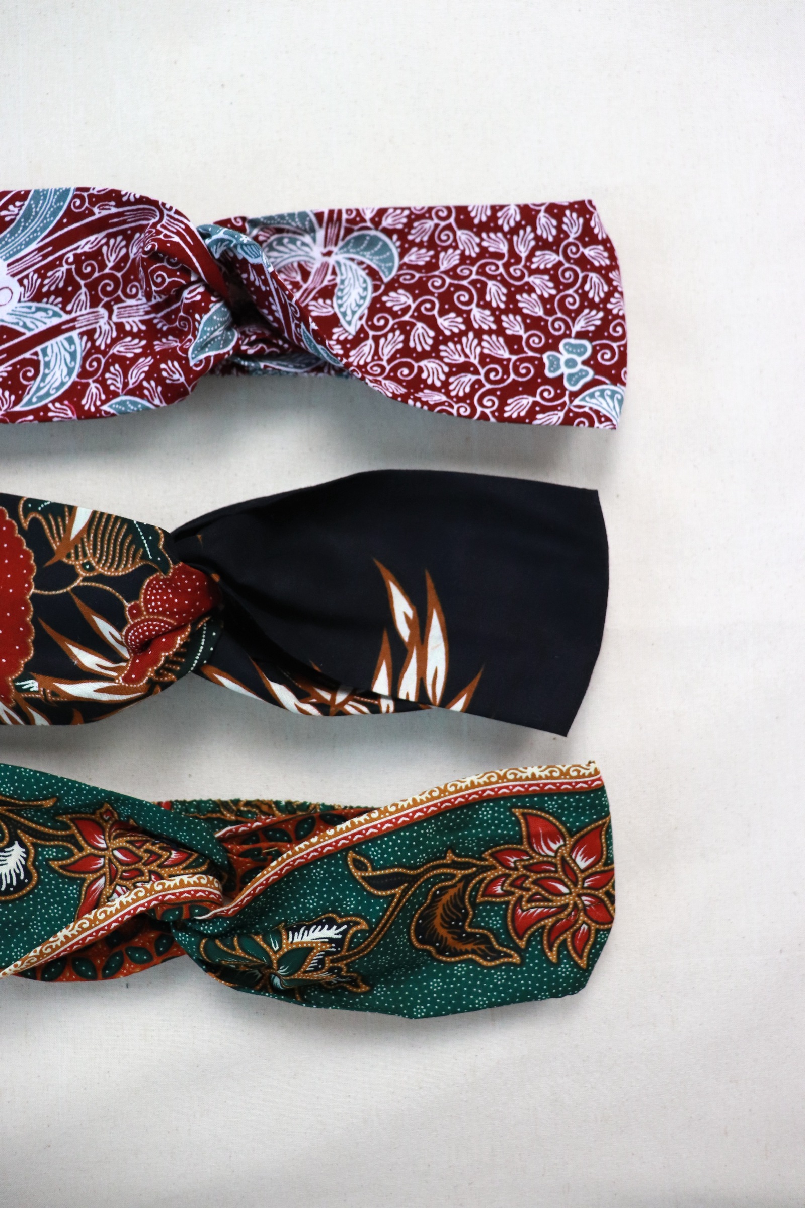 Crossover Batik Headbands [Set of 3] - Phoebe