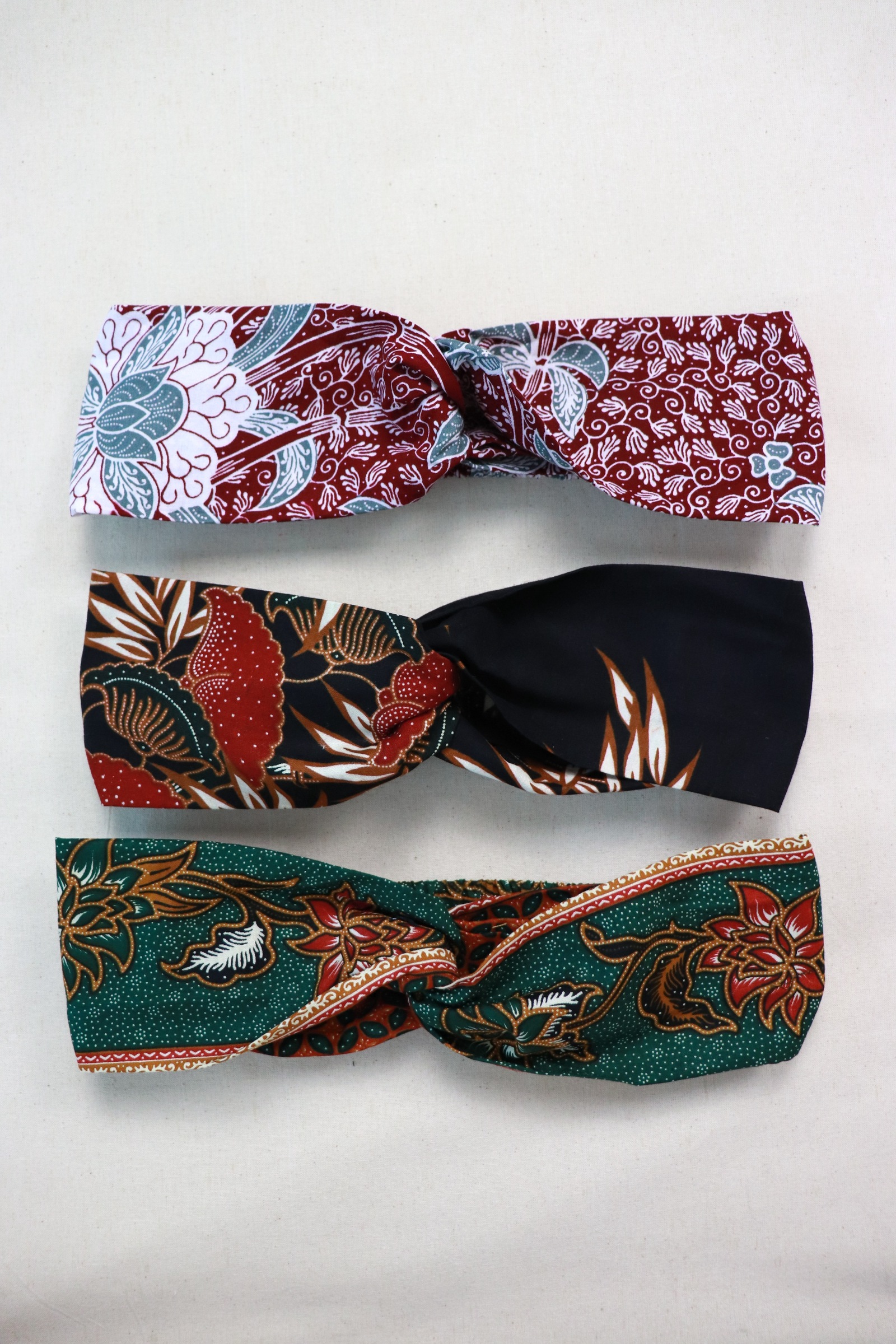 Crossover Batik Headbands [Set of 3] - Phoebe