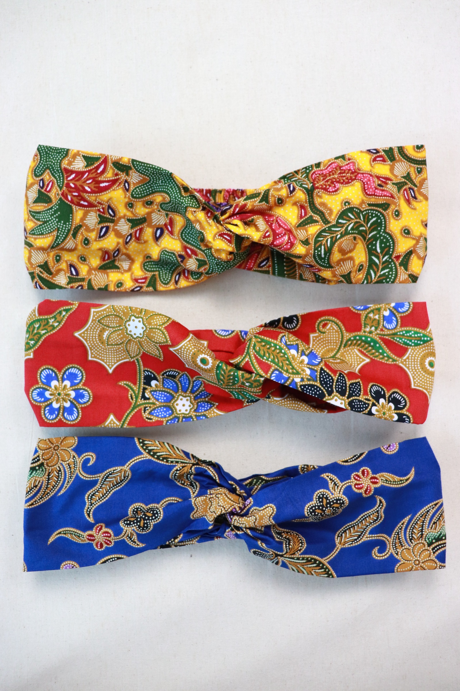 Crossover Batik Headbands [Set of 3] - Hailey