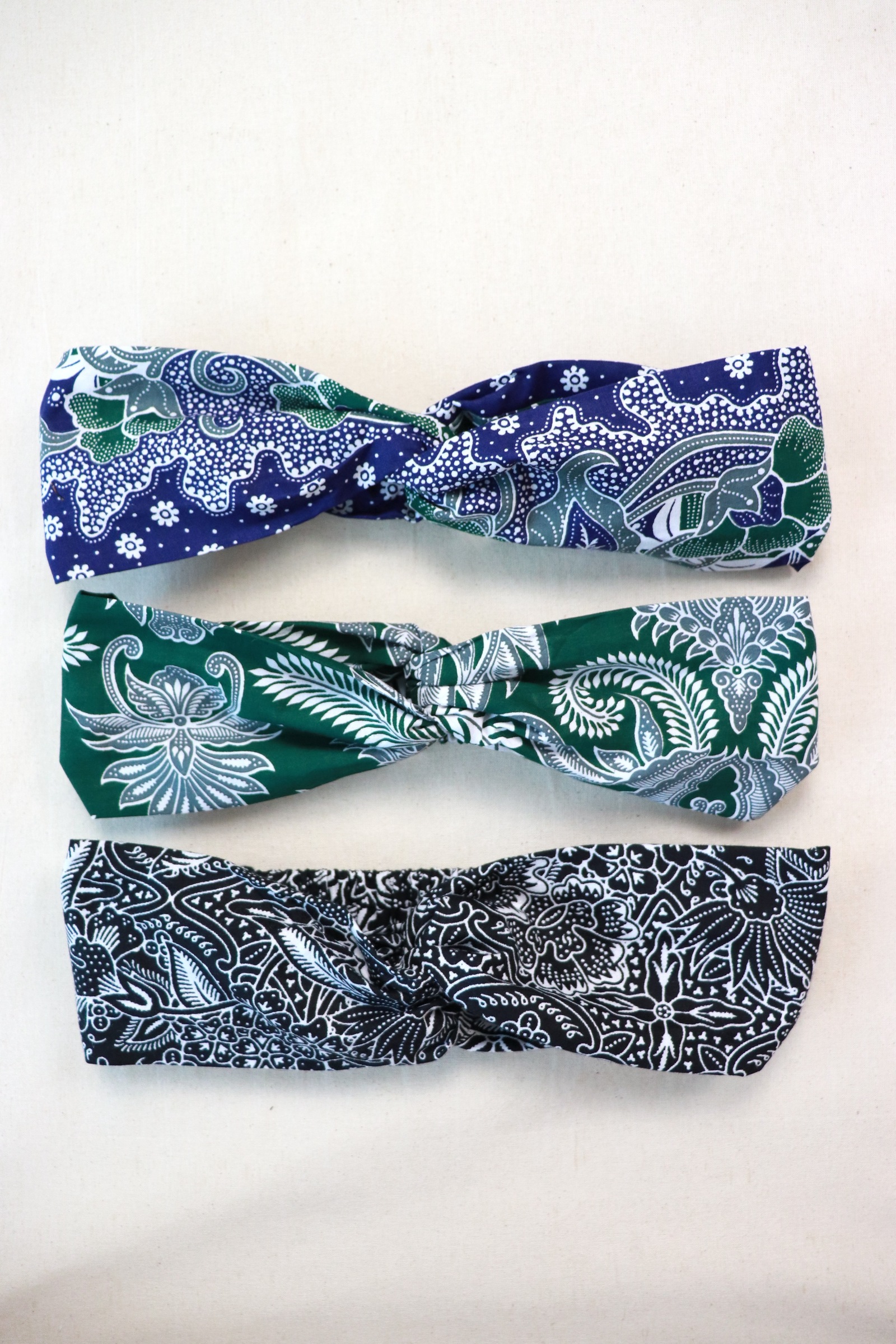 Crossover Batik Headbands [Set of 3] - Shiloh