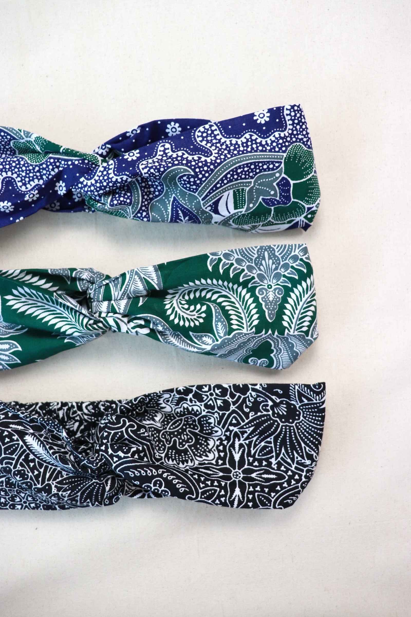 Crossover Batik Headbands [Set of 3] - Shiloh