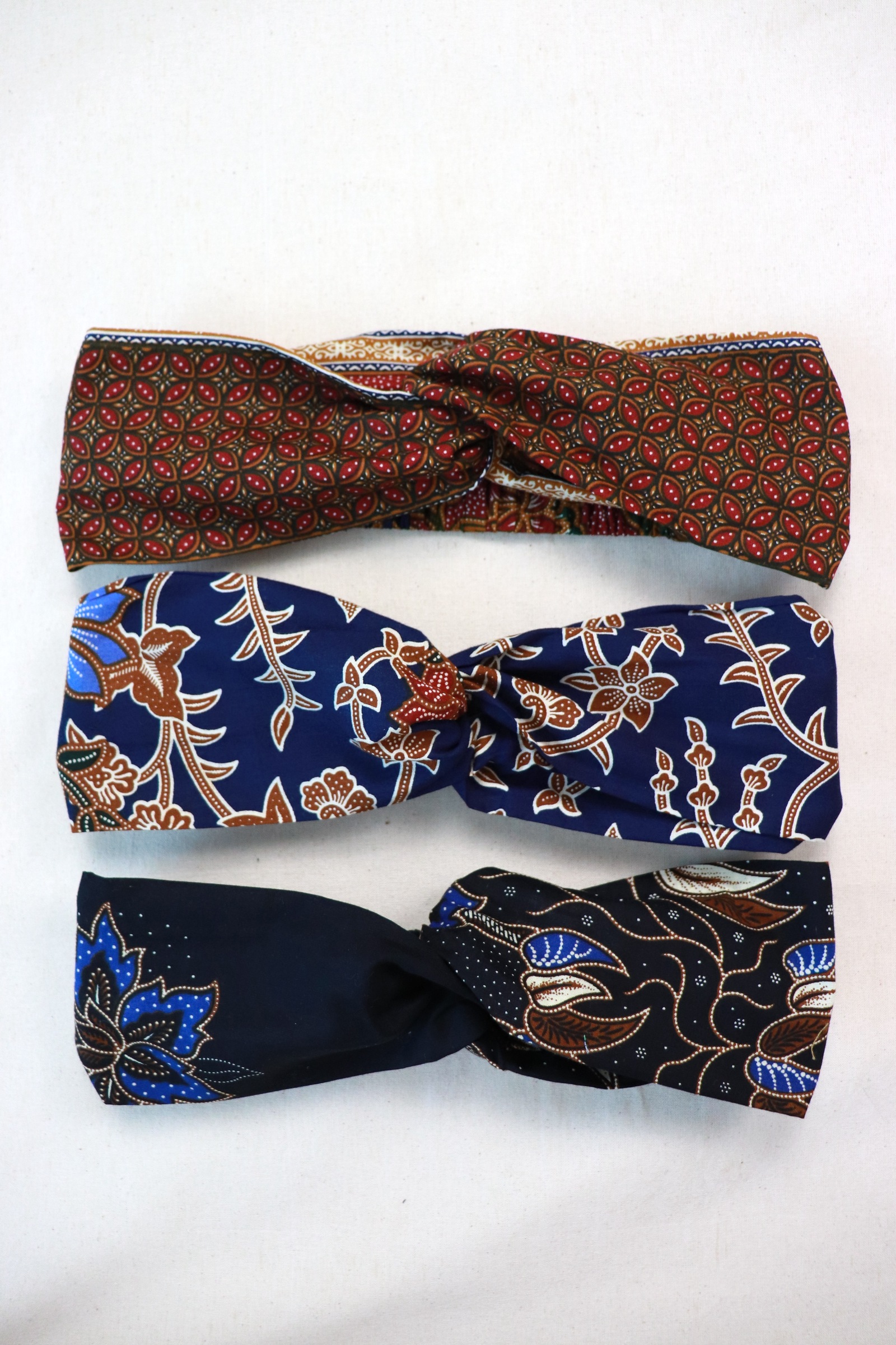 Crossover Batik Headbands [Set of 3] - Thea