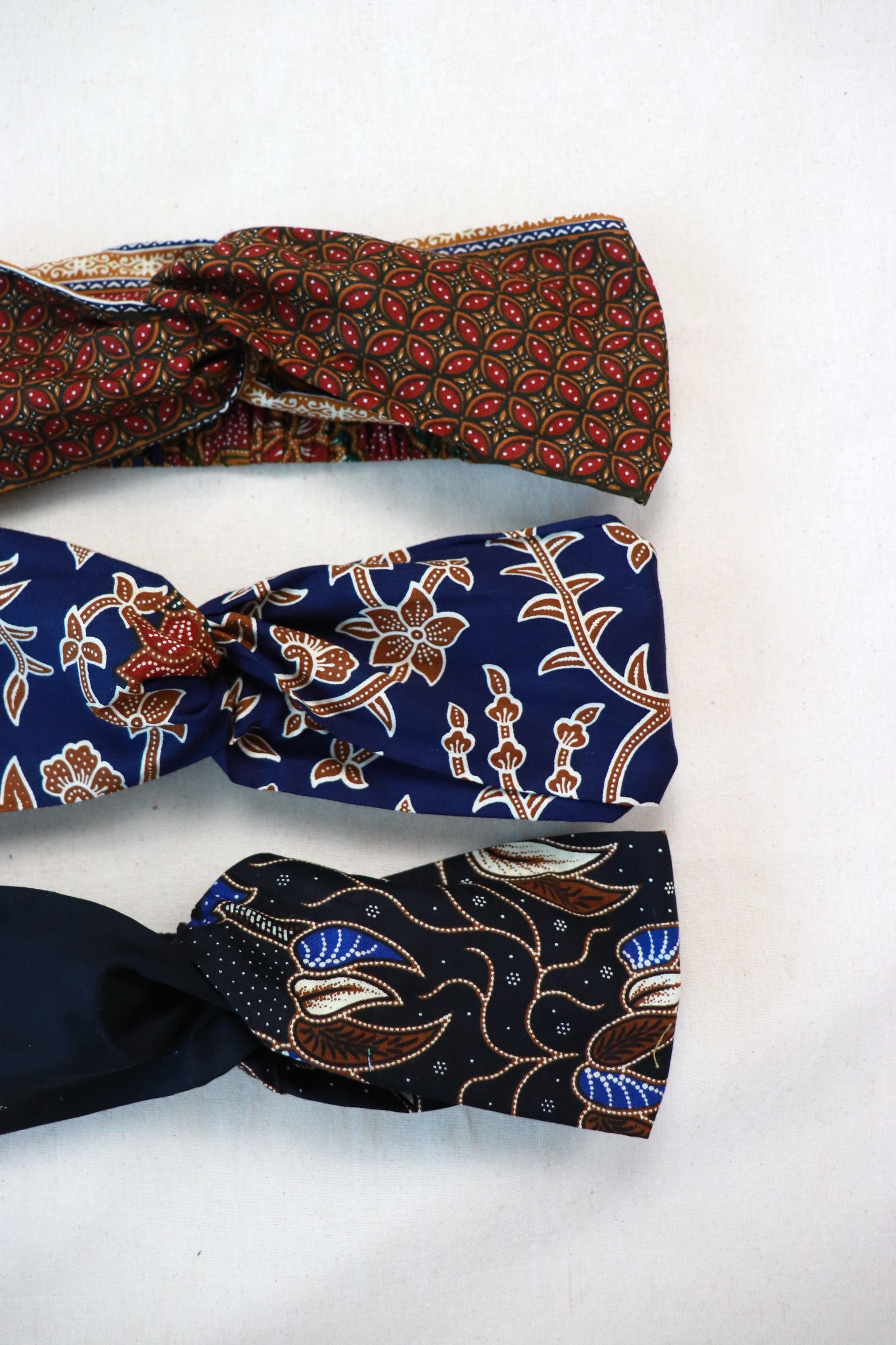Crossover Batik Headbands [Set of 3] - Thea