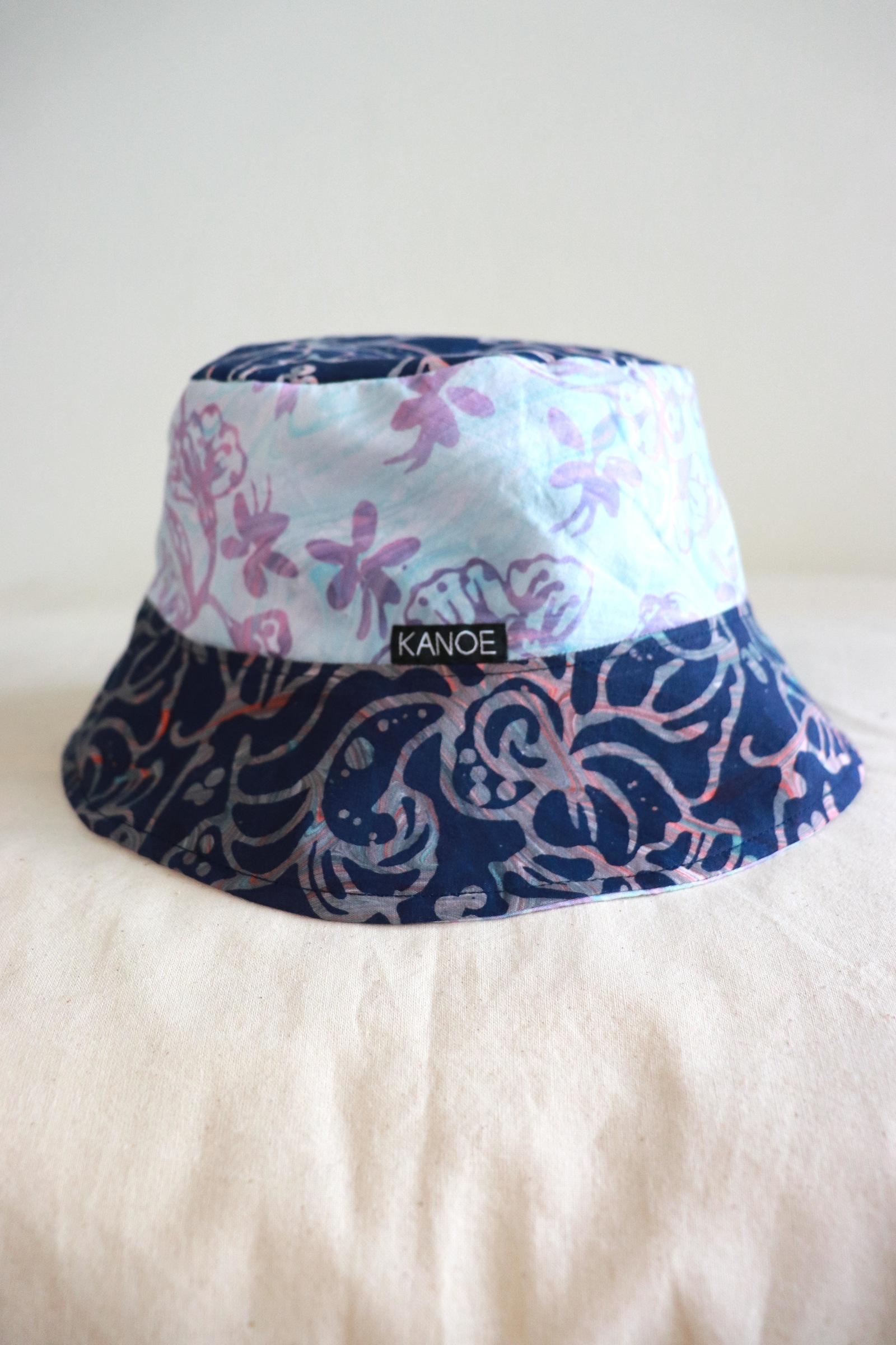Patchwork Batik Bucket Hat Short Brim - Raina [ Handmade ]
