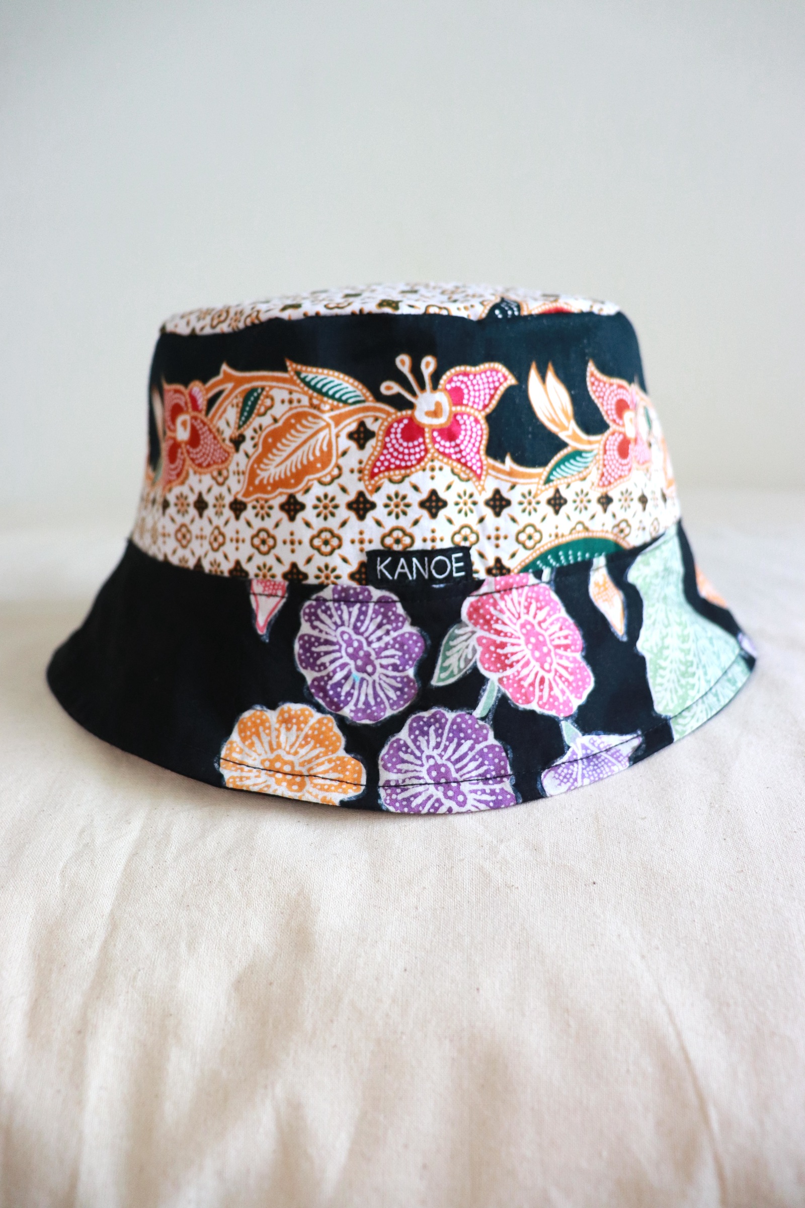 Patchwork Batik Bucket Hat Short Brim - Jasmin [ Handmade ]