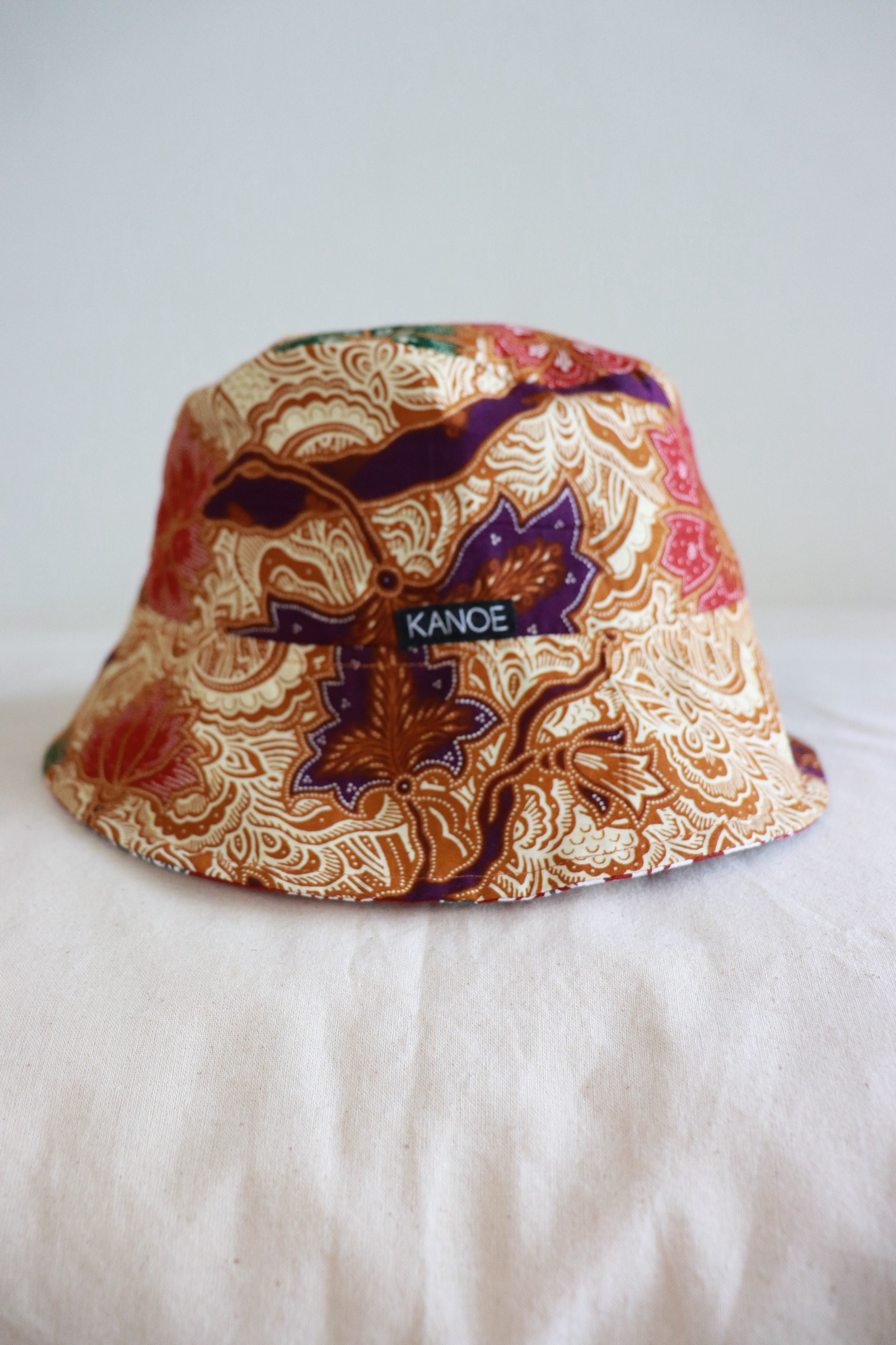 Reversible Batik Bucket Hat - Hazel [ Short Brim ]