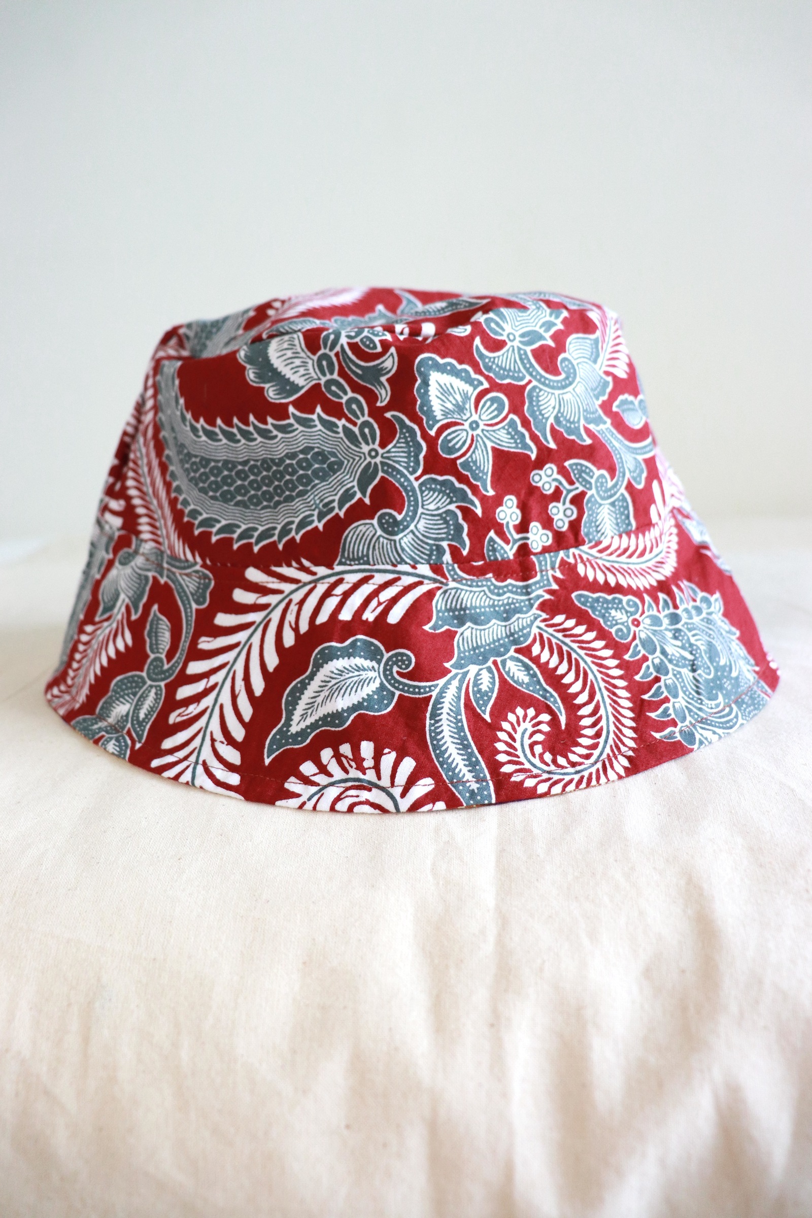 Reversible Batik Bucket Hat - Hazel [ Short Brim ]