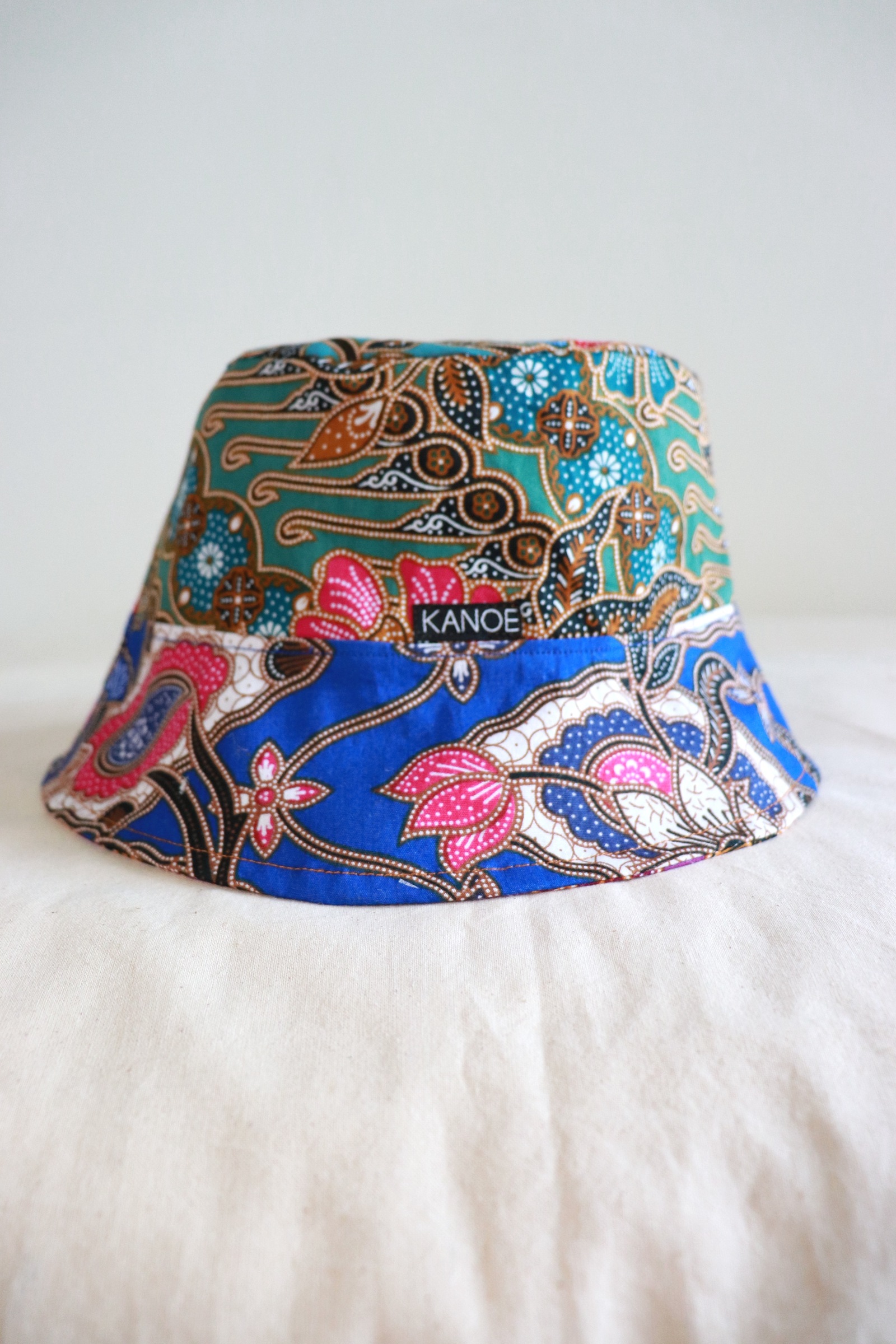 Patchwork Batik Bucket Hat Short Brim - Ellie