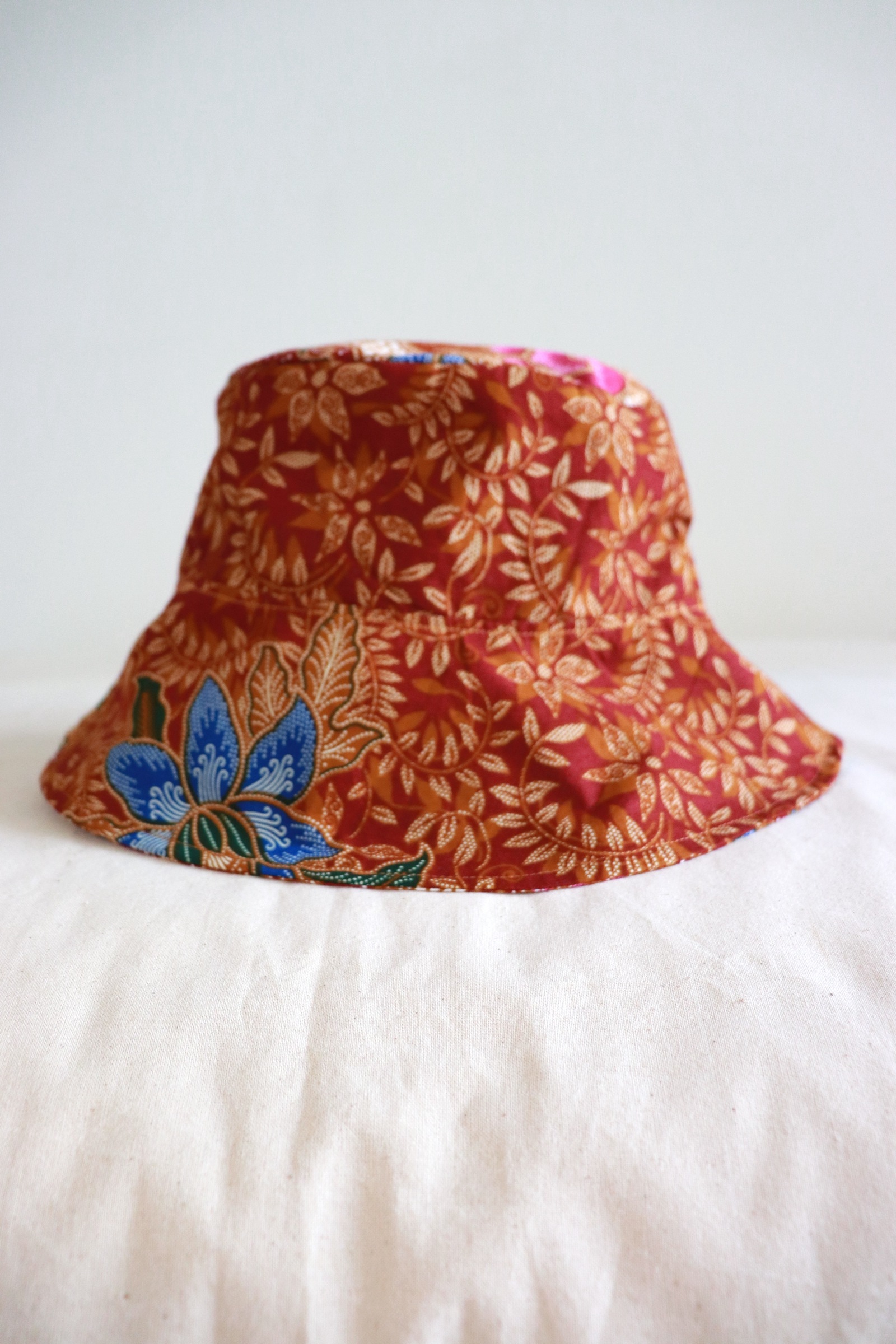 Patchwork Batik Bucket Hat Wide Brim - Judith