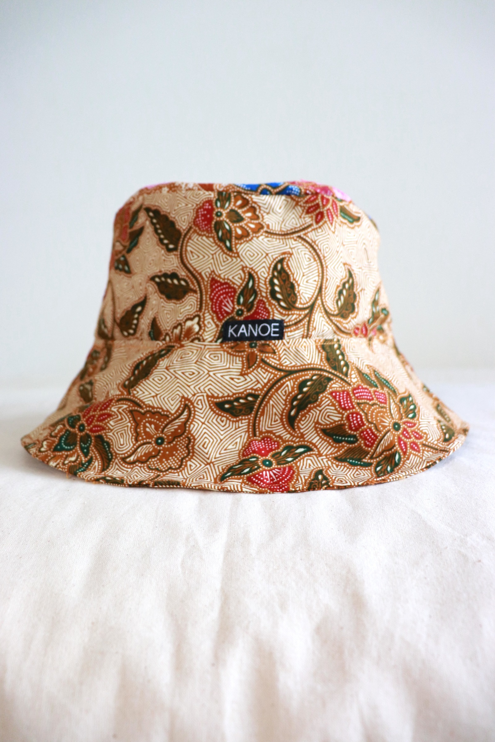 Patchwork Batik Bucket Hat Wide Brim - Judith