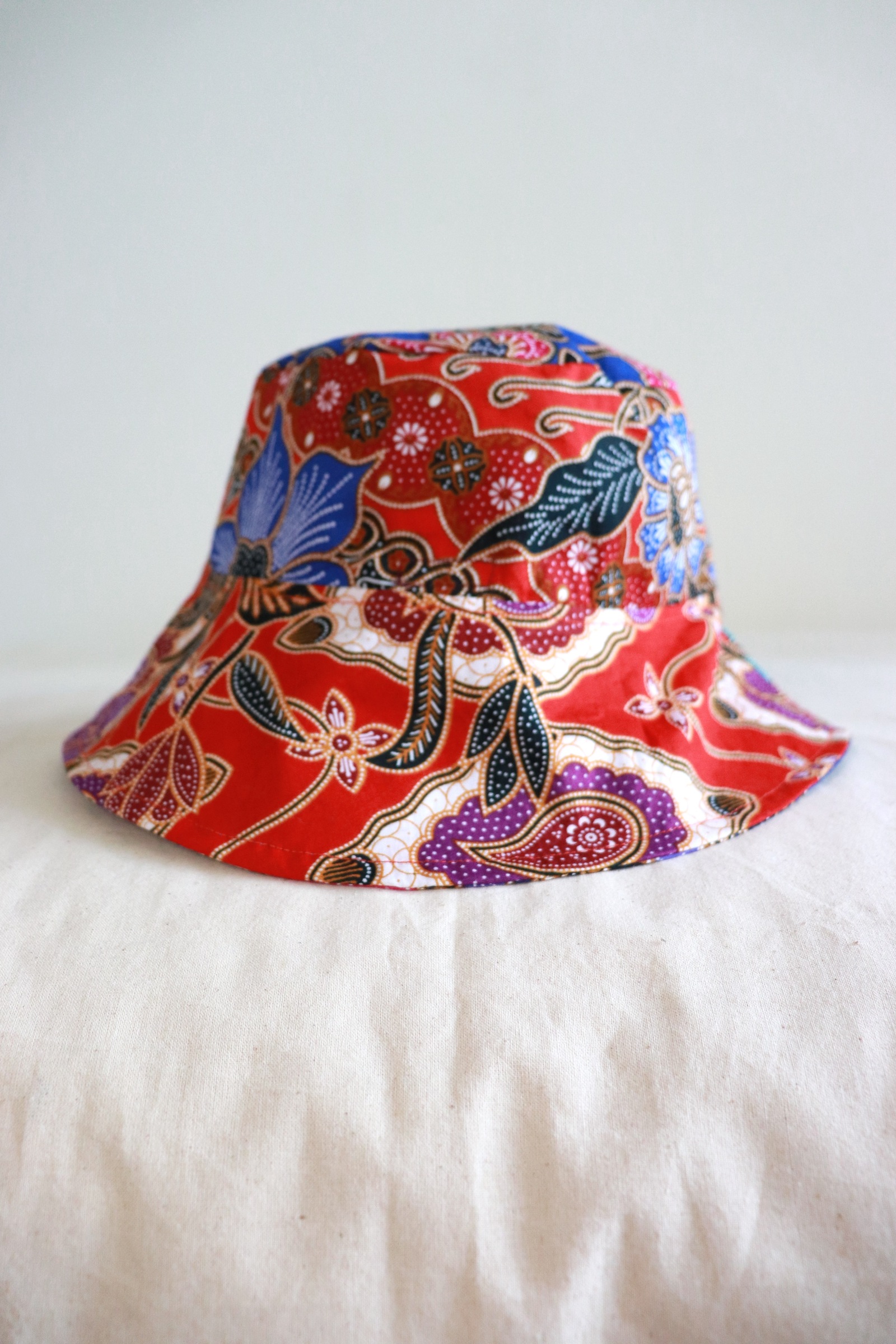 Patchwork Batik Bucket Hat Wide Brim - Kiara
