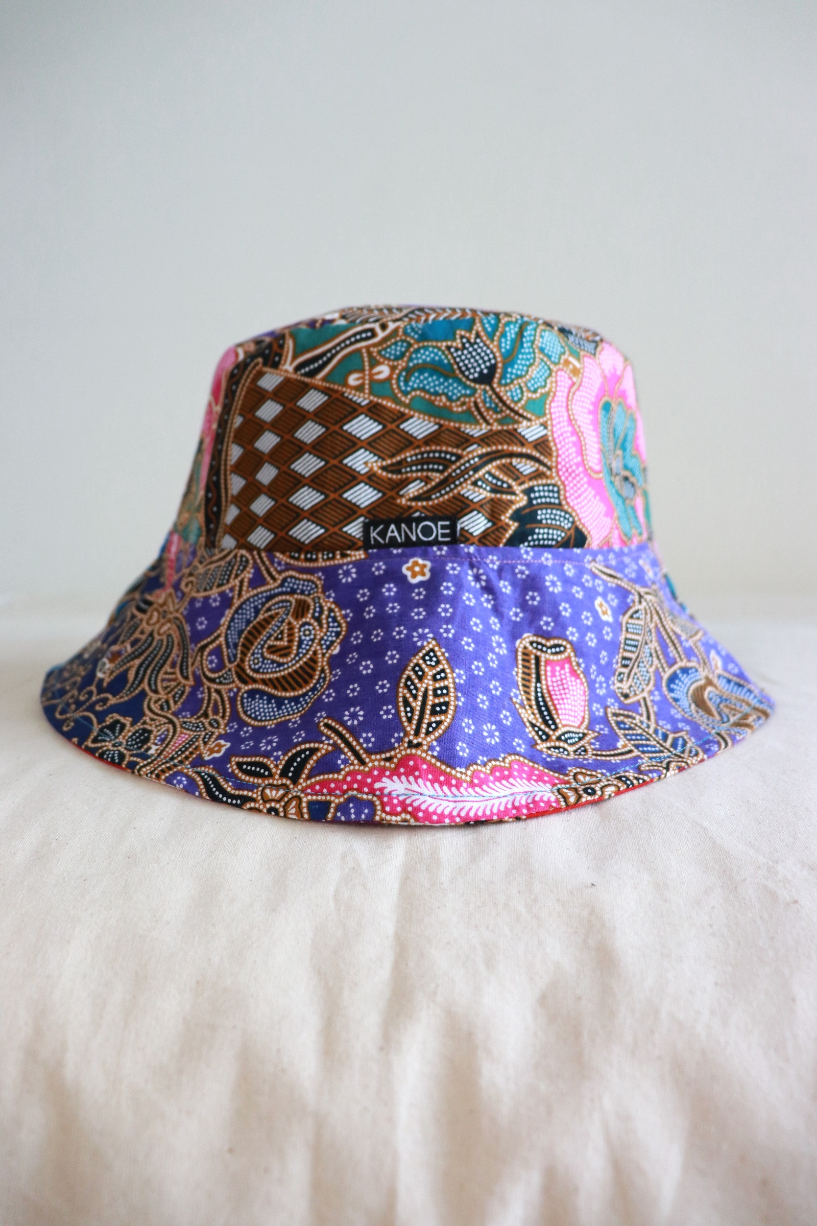 Patchwork Batik Bucket Hat Wide Brim - Kiara