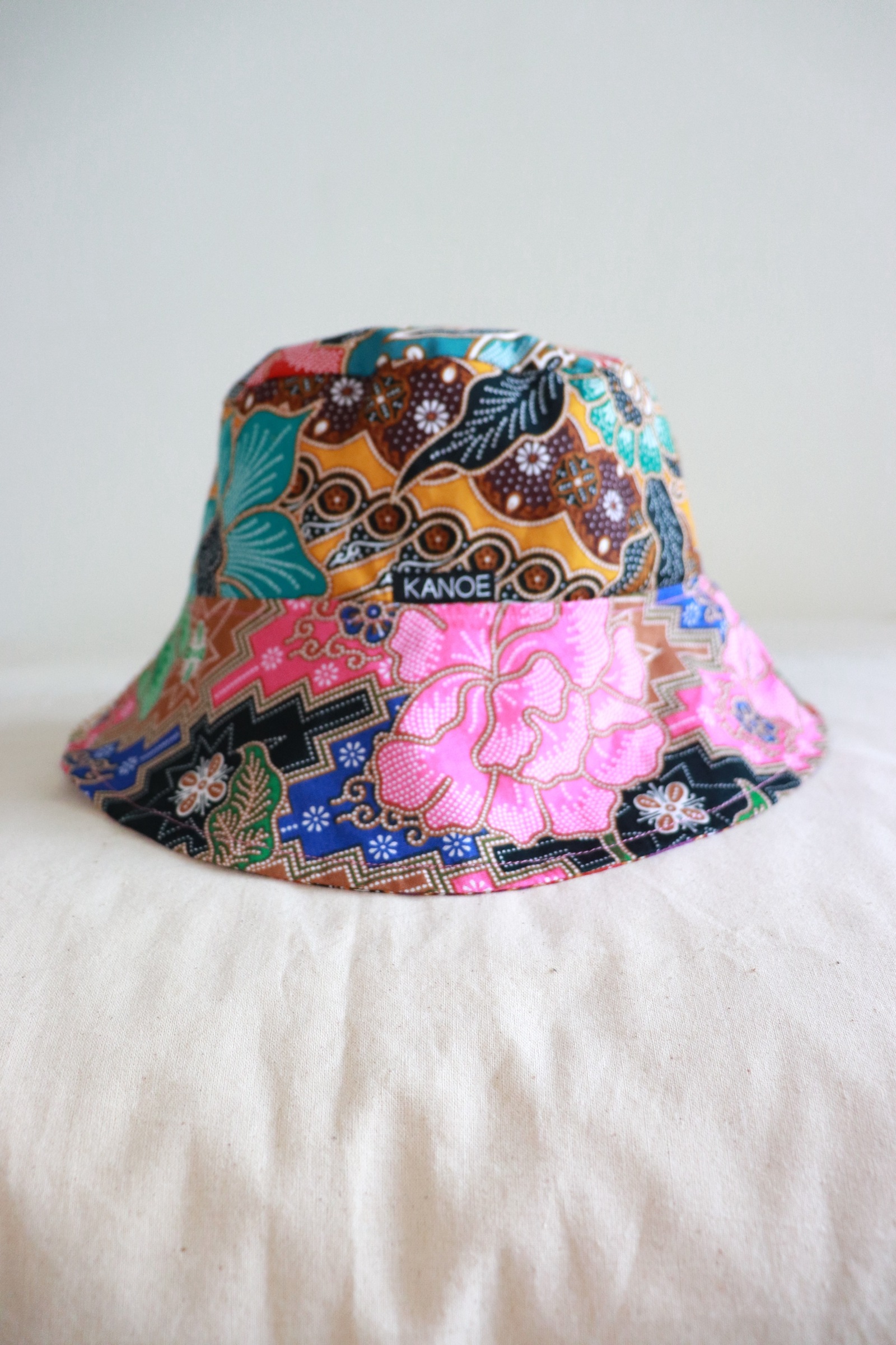 Patchwork Batik Bucket Hat Wide Brim - Mina