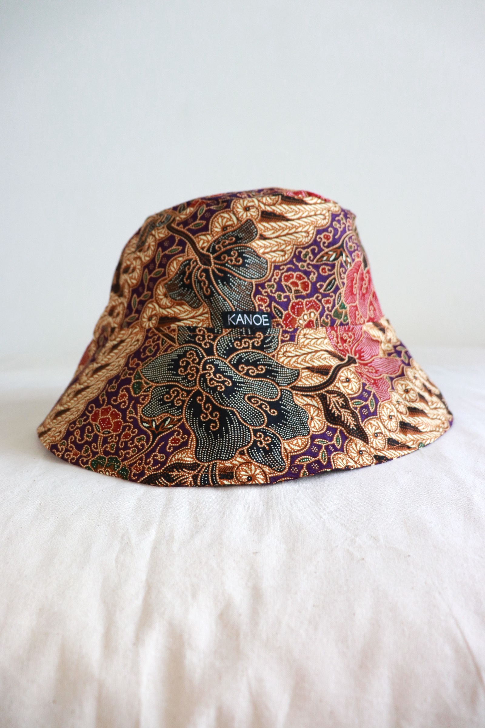 Reversible Batik Bucket Hat  - Aster [ Wide Brim ]
