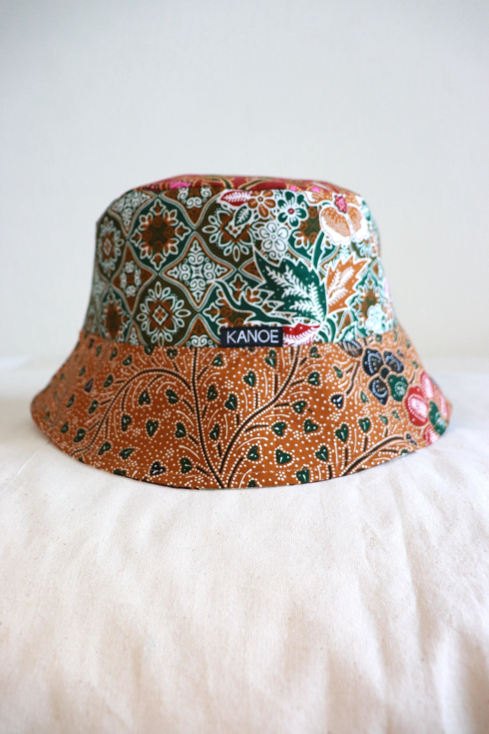 Patchwork Batik Bucket Hat Short Brim - Safiya