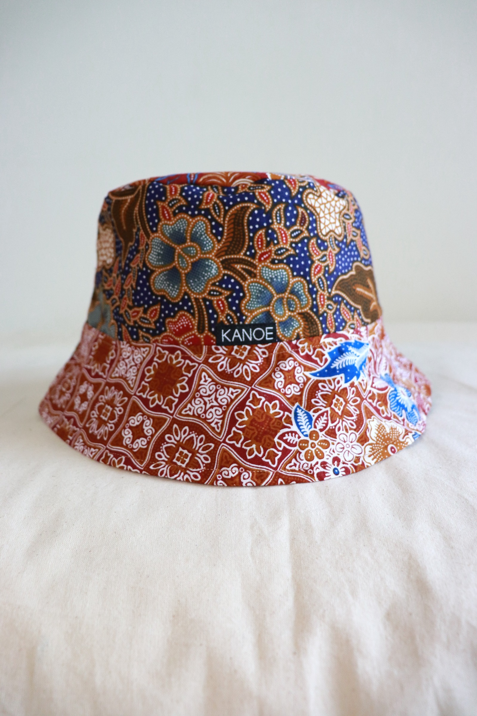 Patchwork Batik Bucket Hat Short Brim - Mariam
