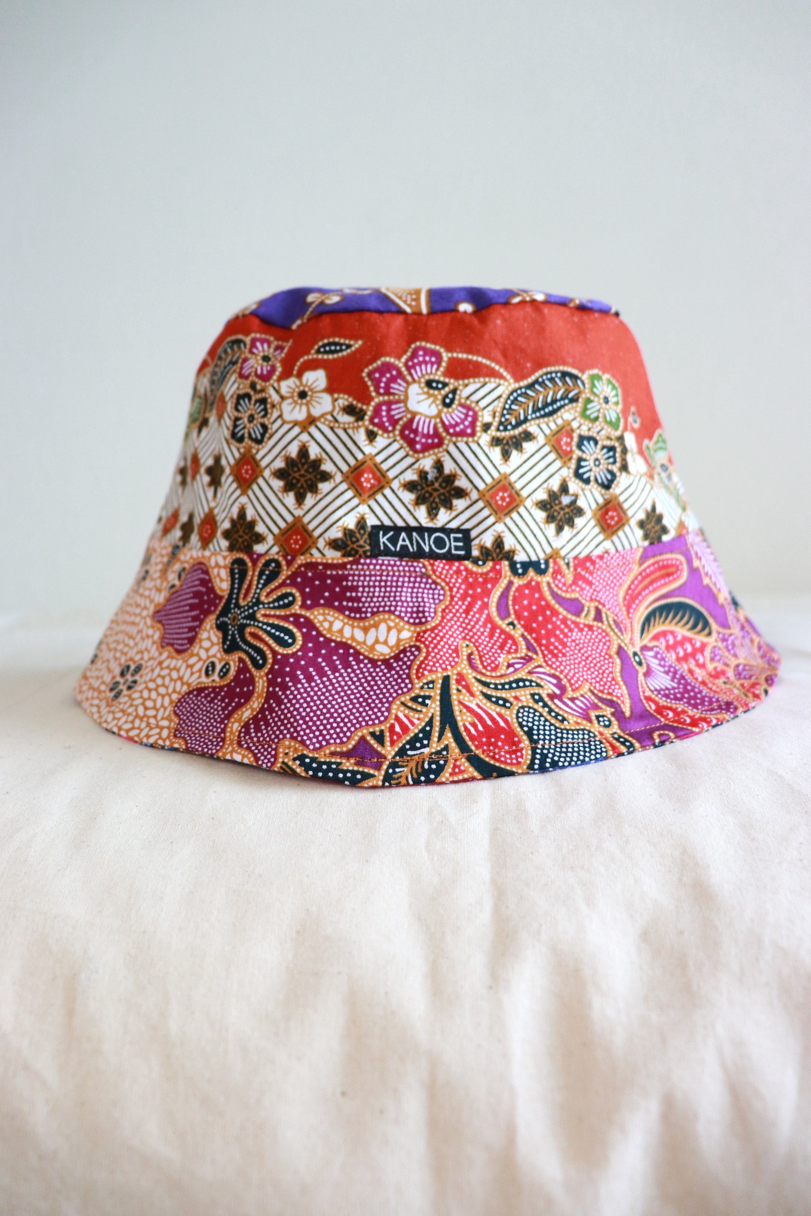 Patchwork Batik Bucket Hat Short Brim - Ava