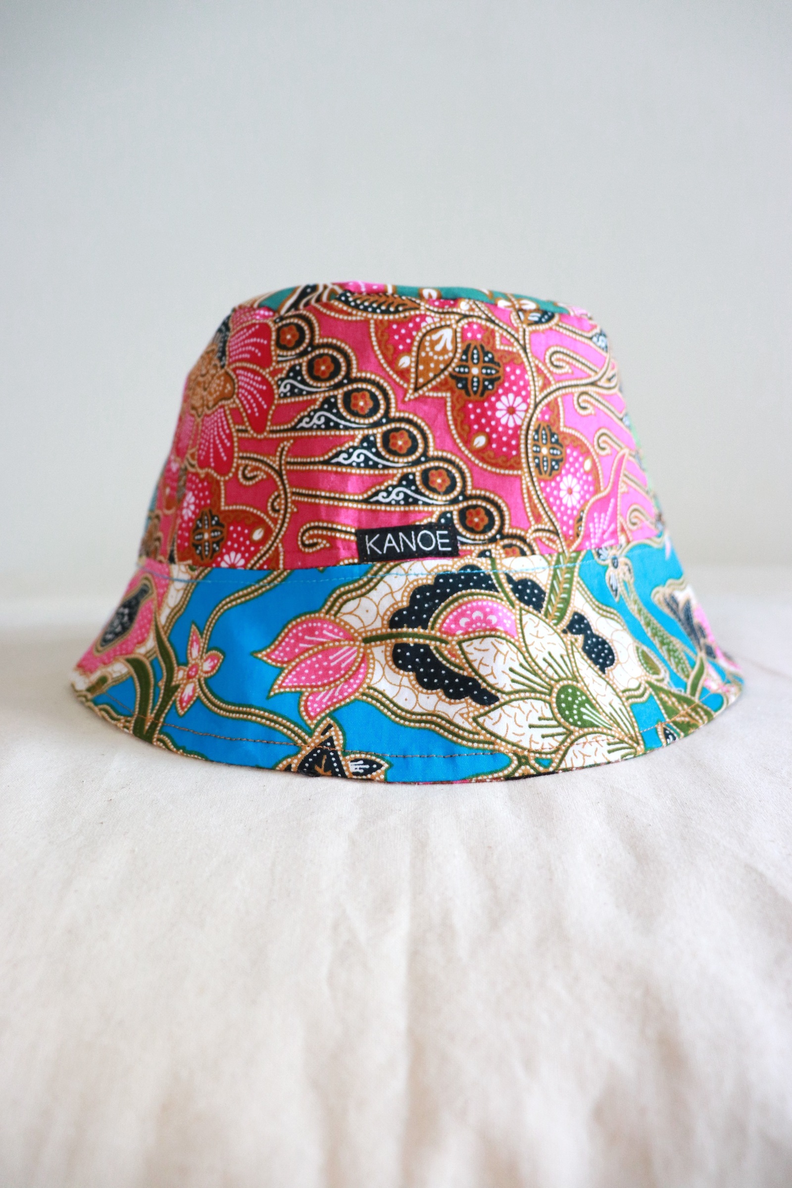 Patchwork Batik Bucket Hat Short Brim - Eloise