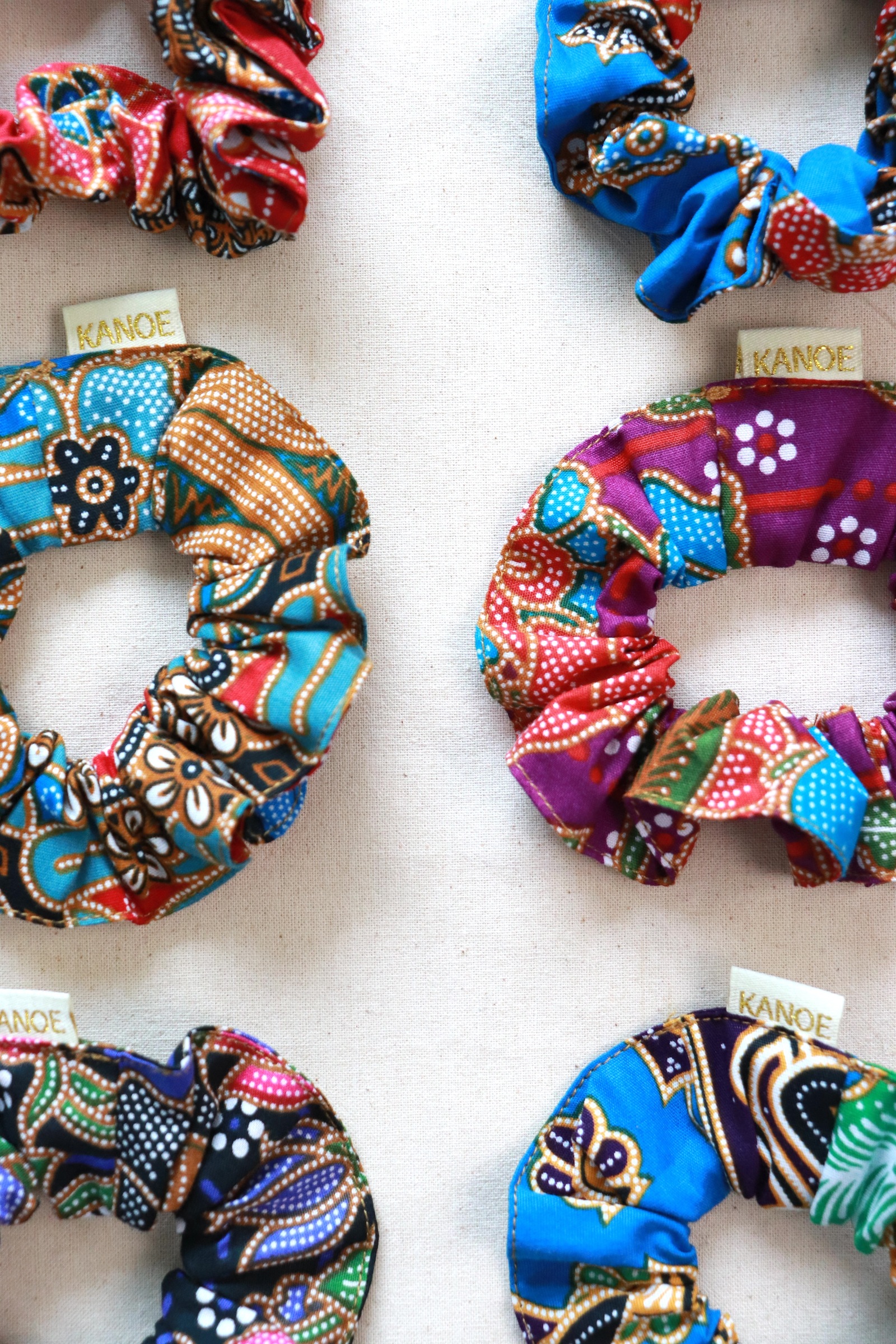 Batik Scrunchies [Set of 6] - Tracy
