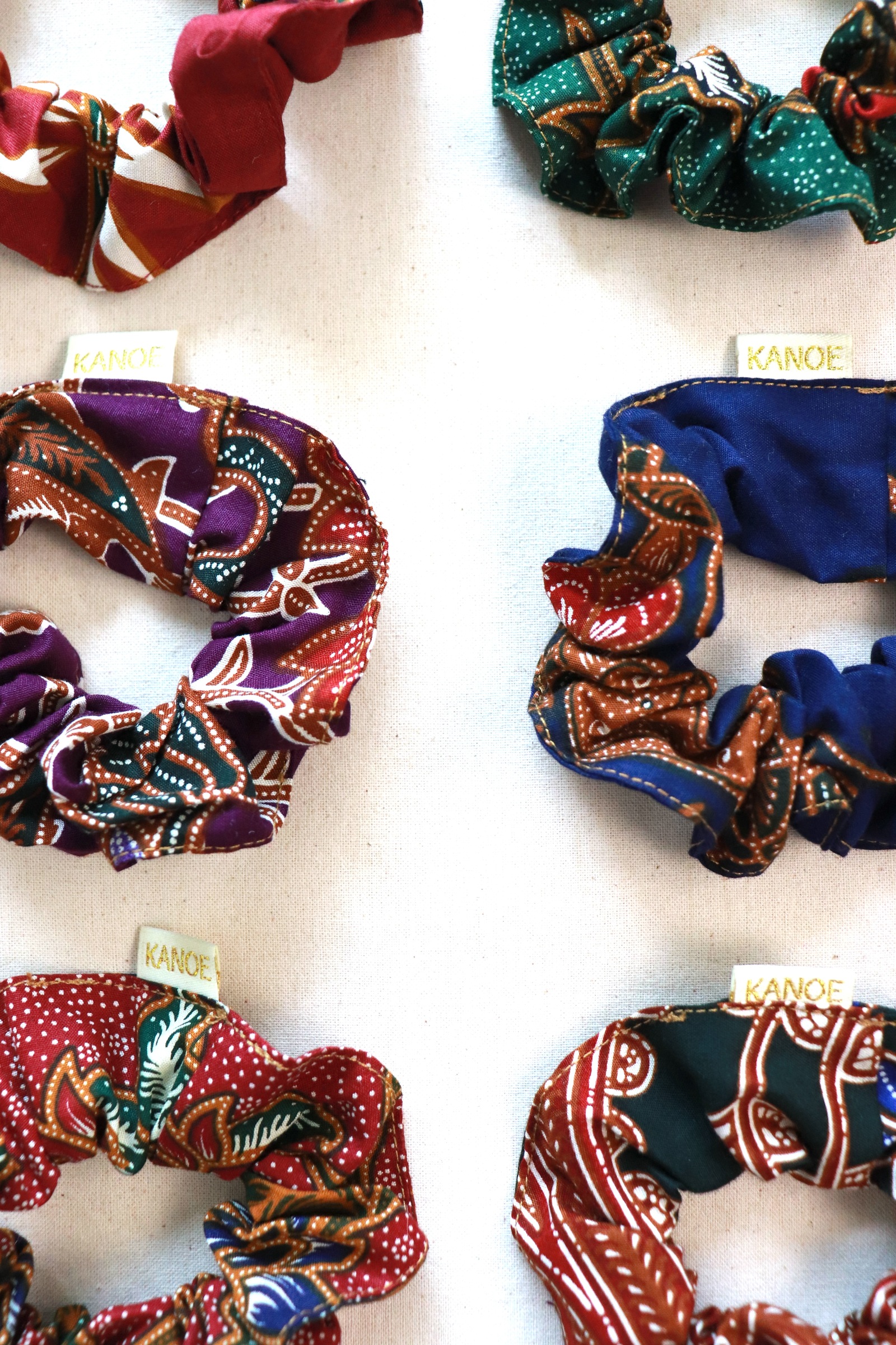 Batik Scrunchies [Set of 6] - Tasha