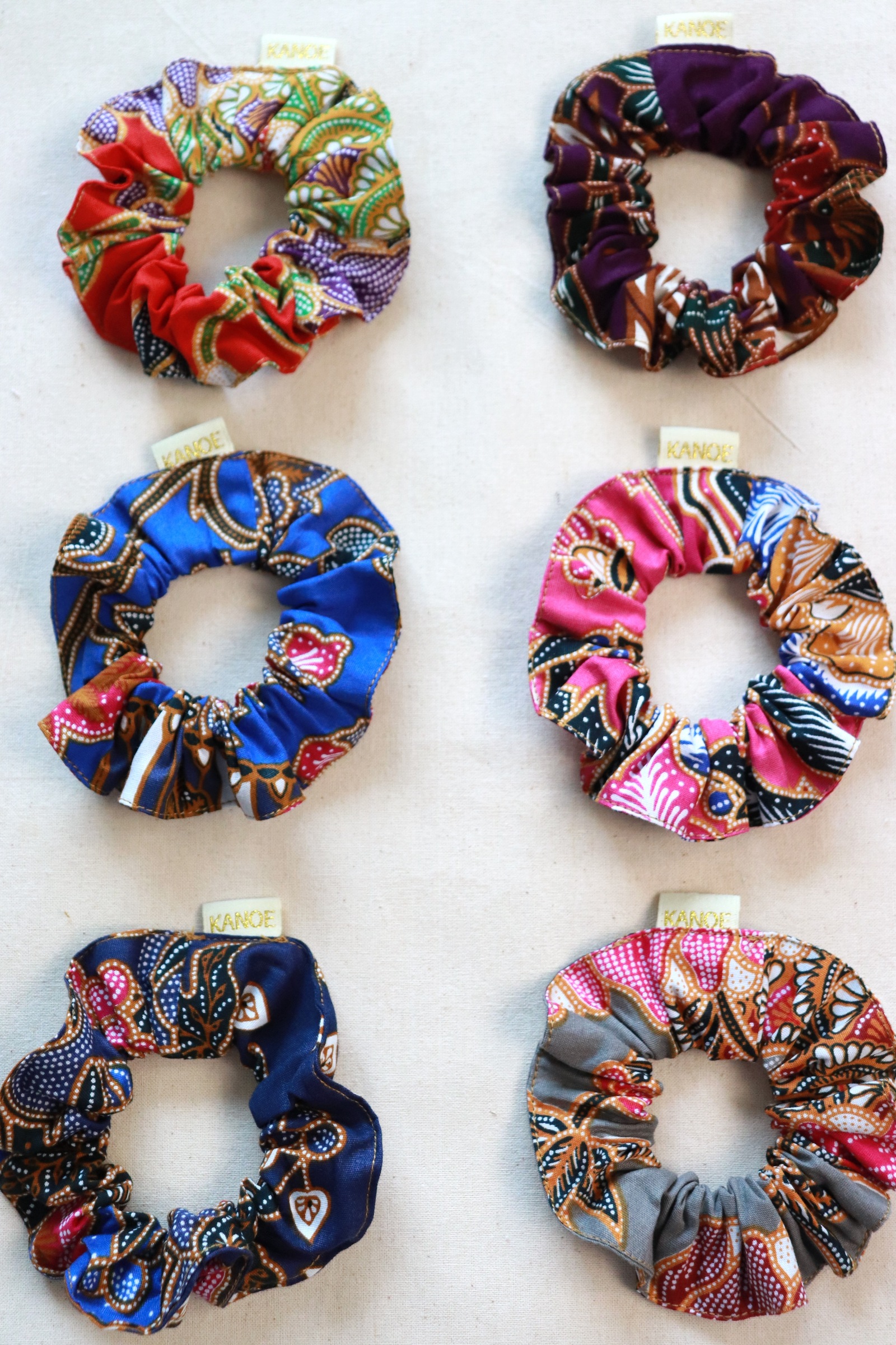 Batik Scrunchies [Set of 6] - Chelsea