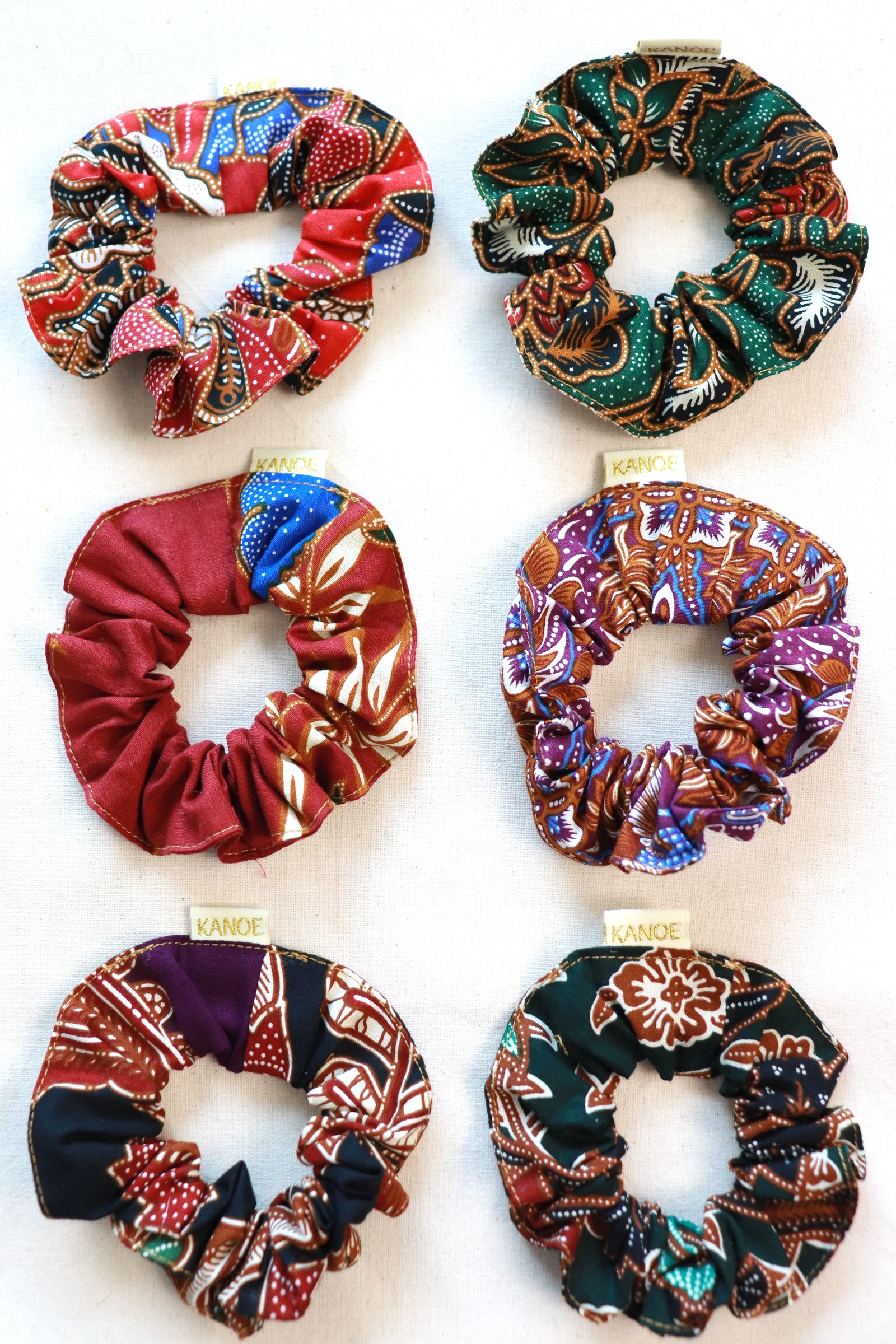 Batik Scrunchies [Set of 6] - Ziana
