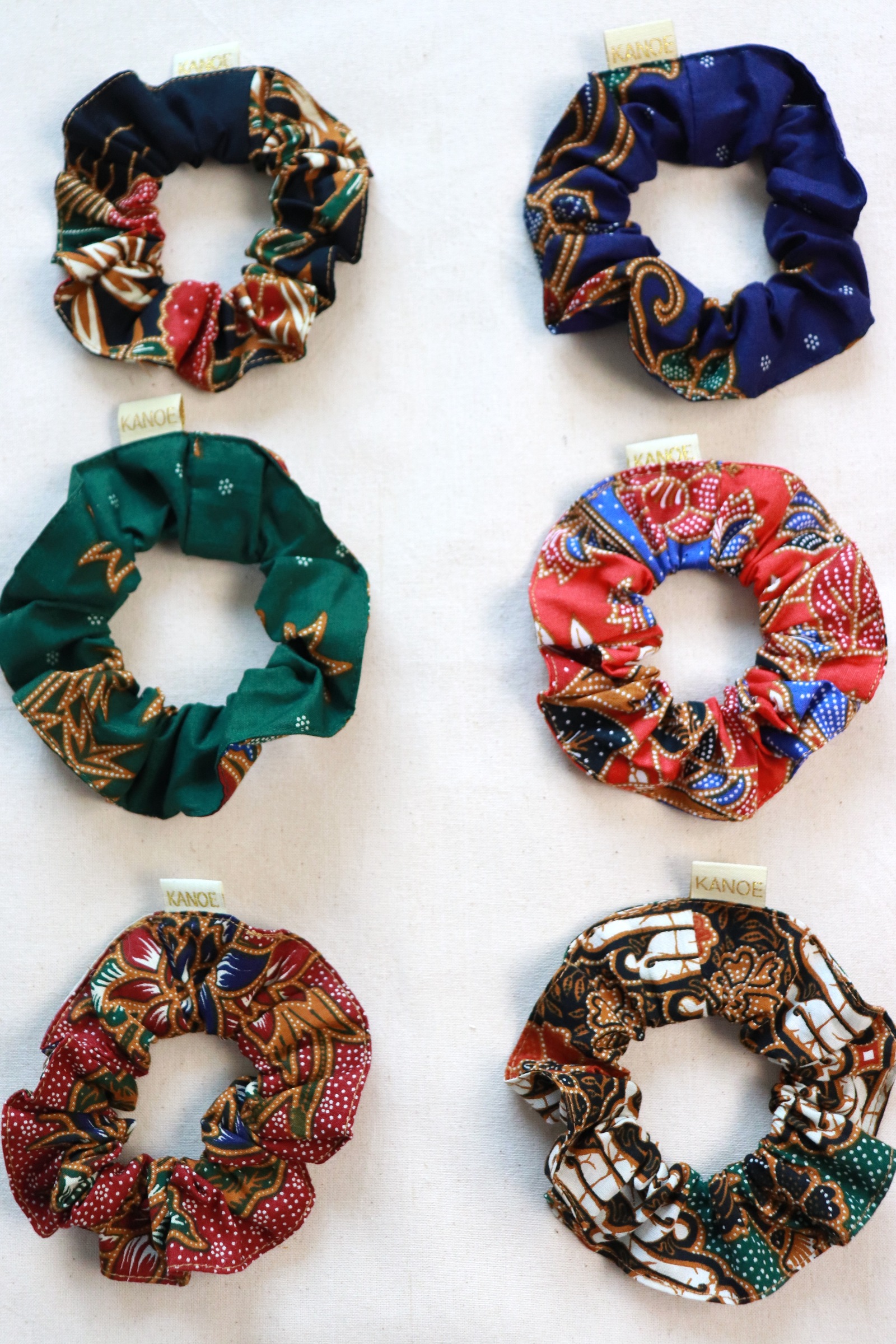Batik Scrunchies [Set of 6] - Shasha
