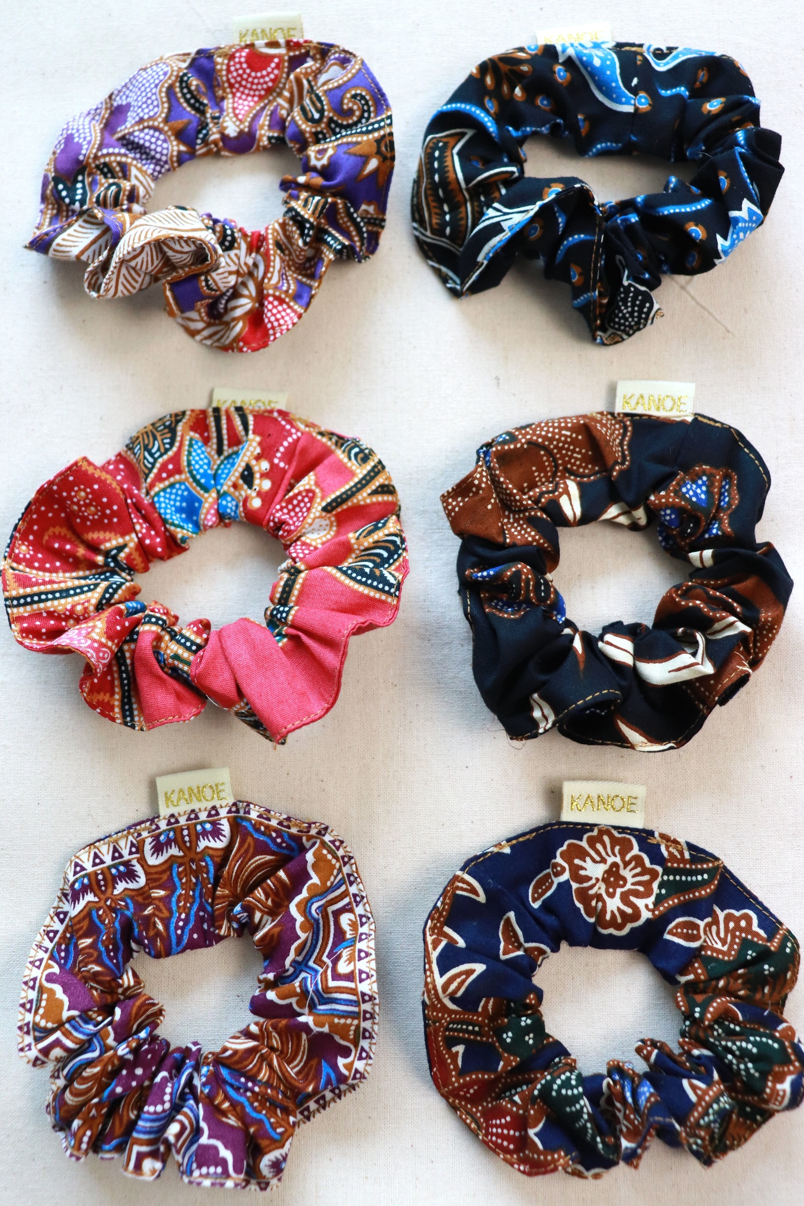 Batik Scrunchies [Set of 6] - Gia