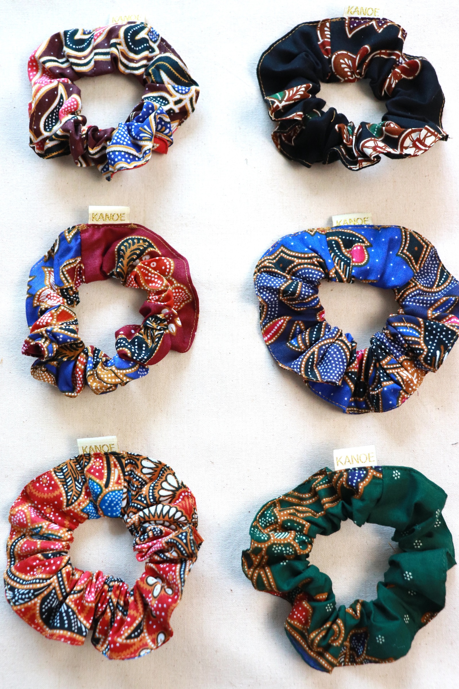 Batik Scrunchies [Set of 6] - Ameera