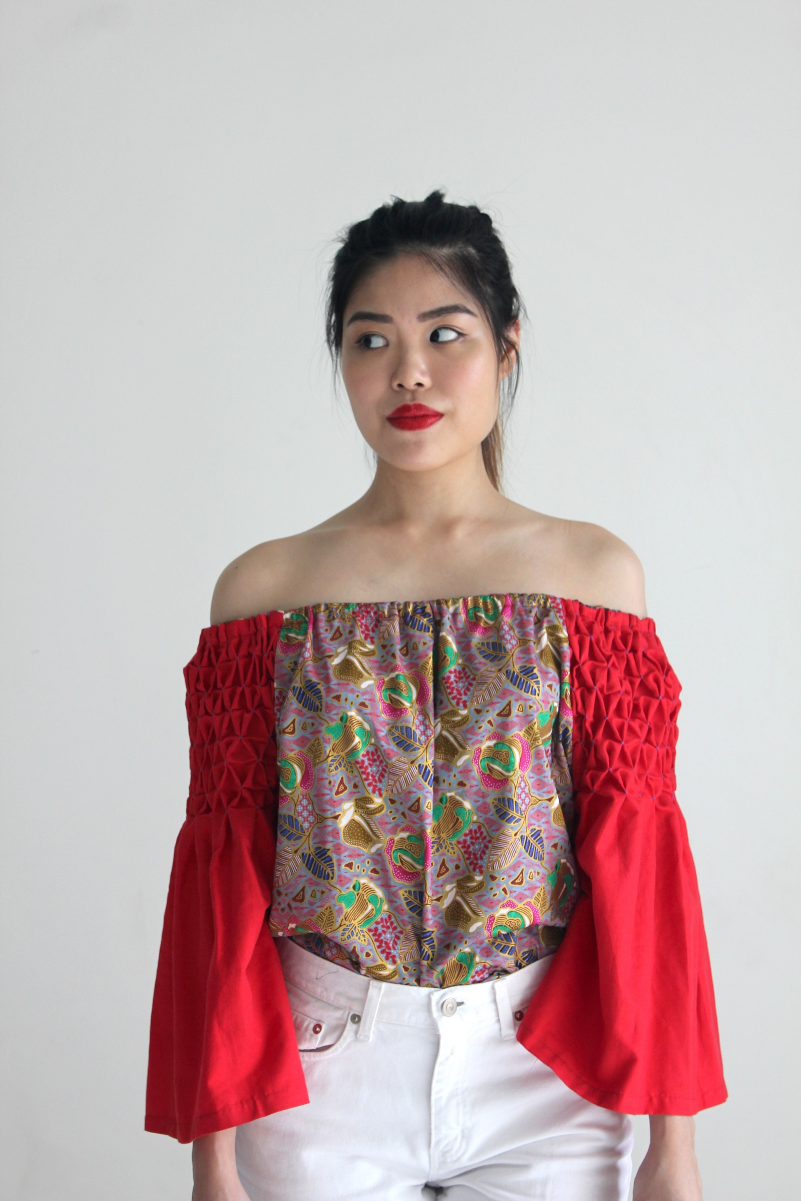 Red Smock Top