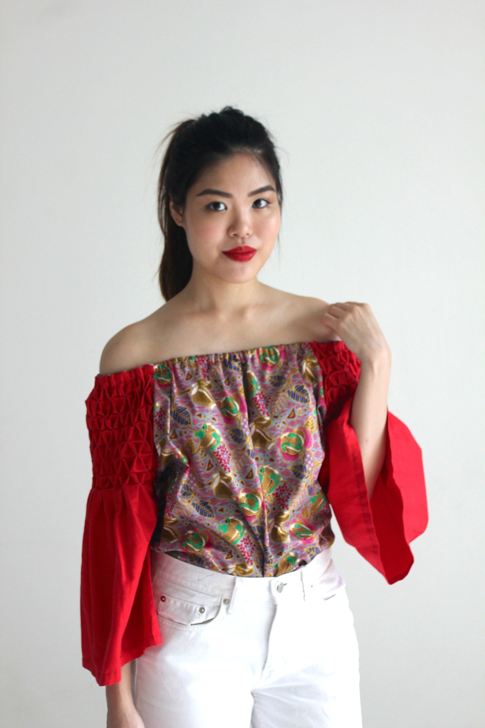 Red Smock Top