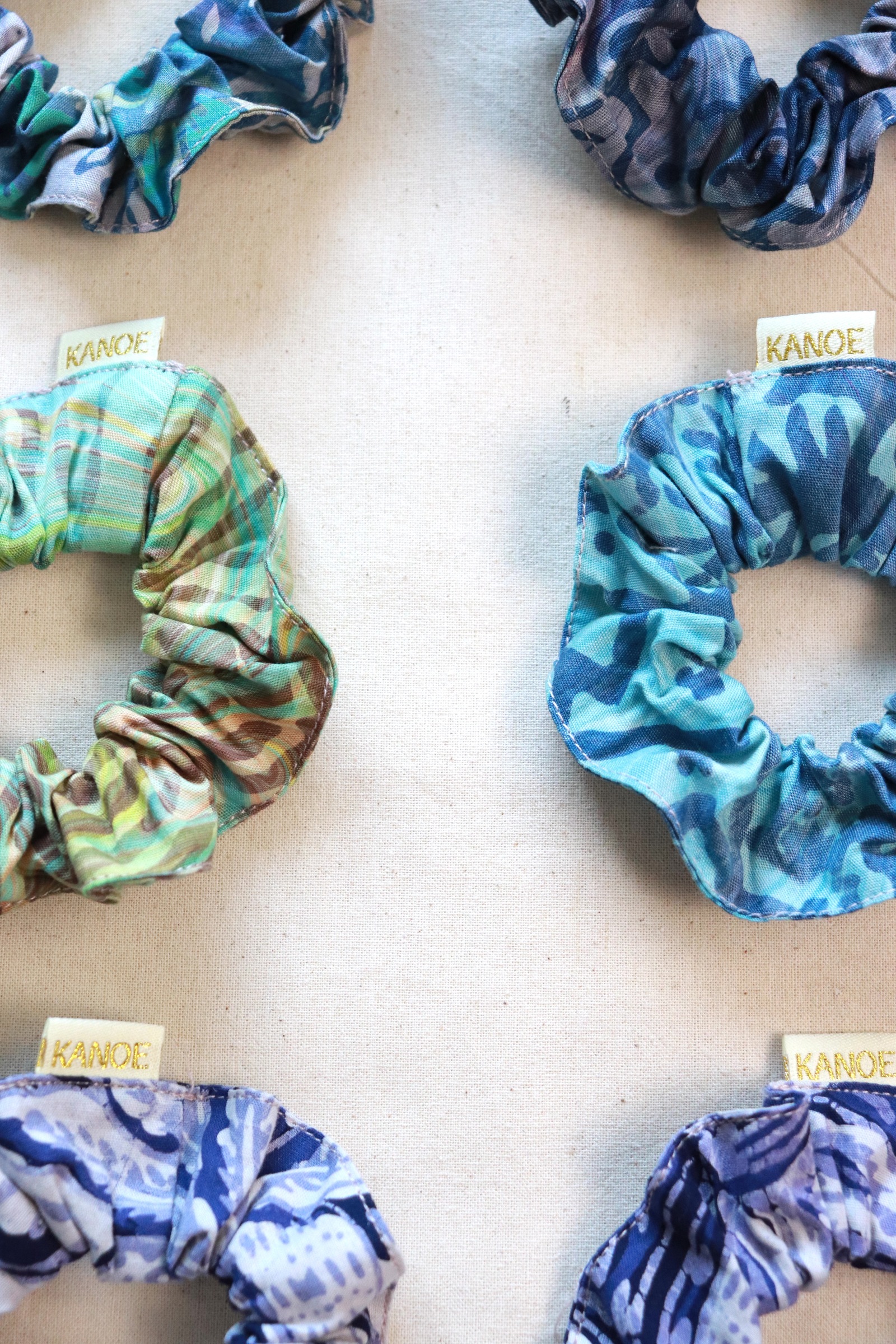 Batik Scrunchies [Set of 6] - Marina [ Handmade ]