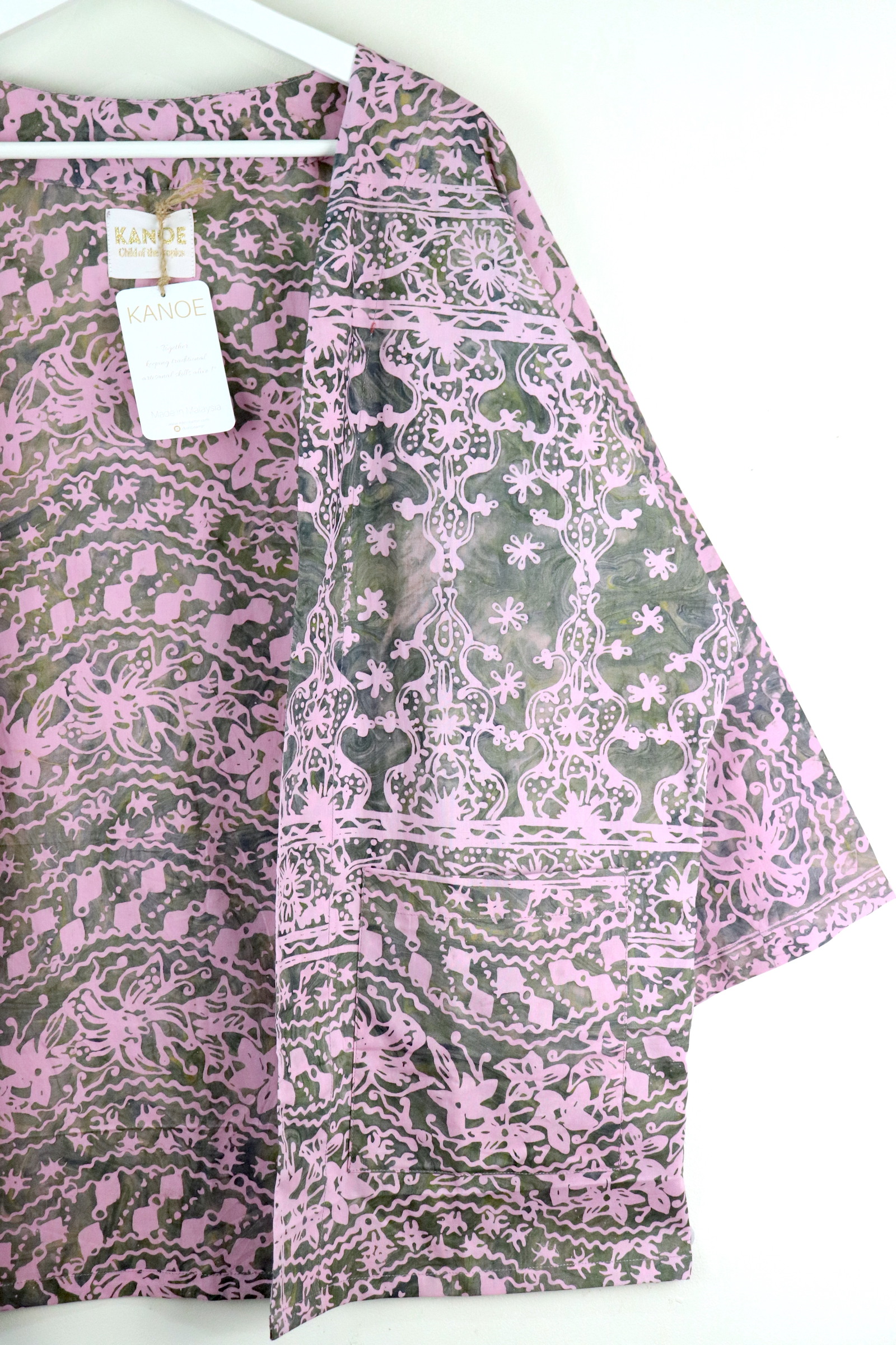 Handmade Batik Kimono Basic - Himawari Meadow