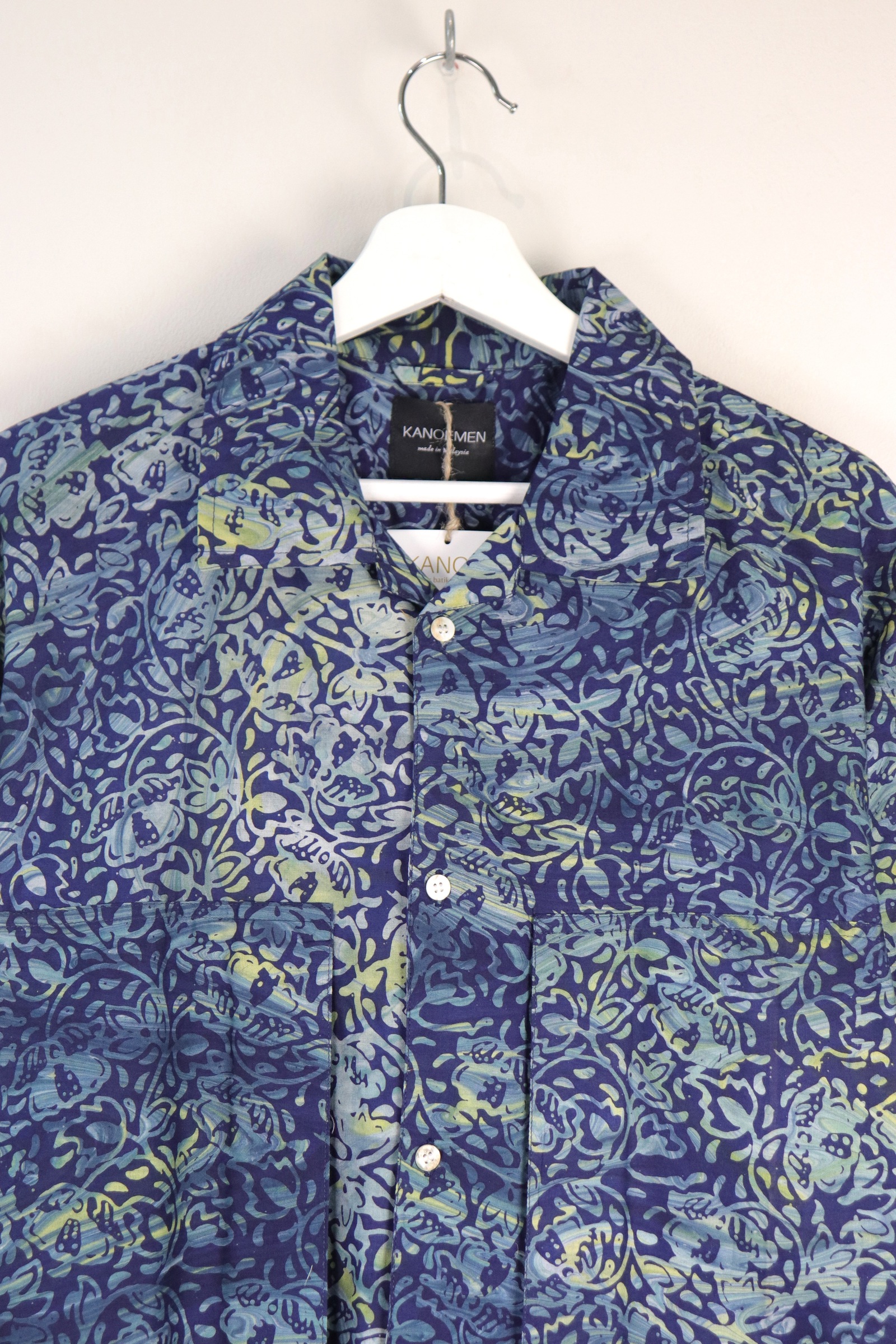 Men's Oversized Pockets Shirt - Benson [ Handmade Batik ]