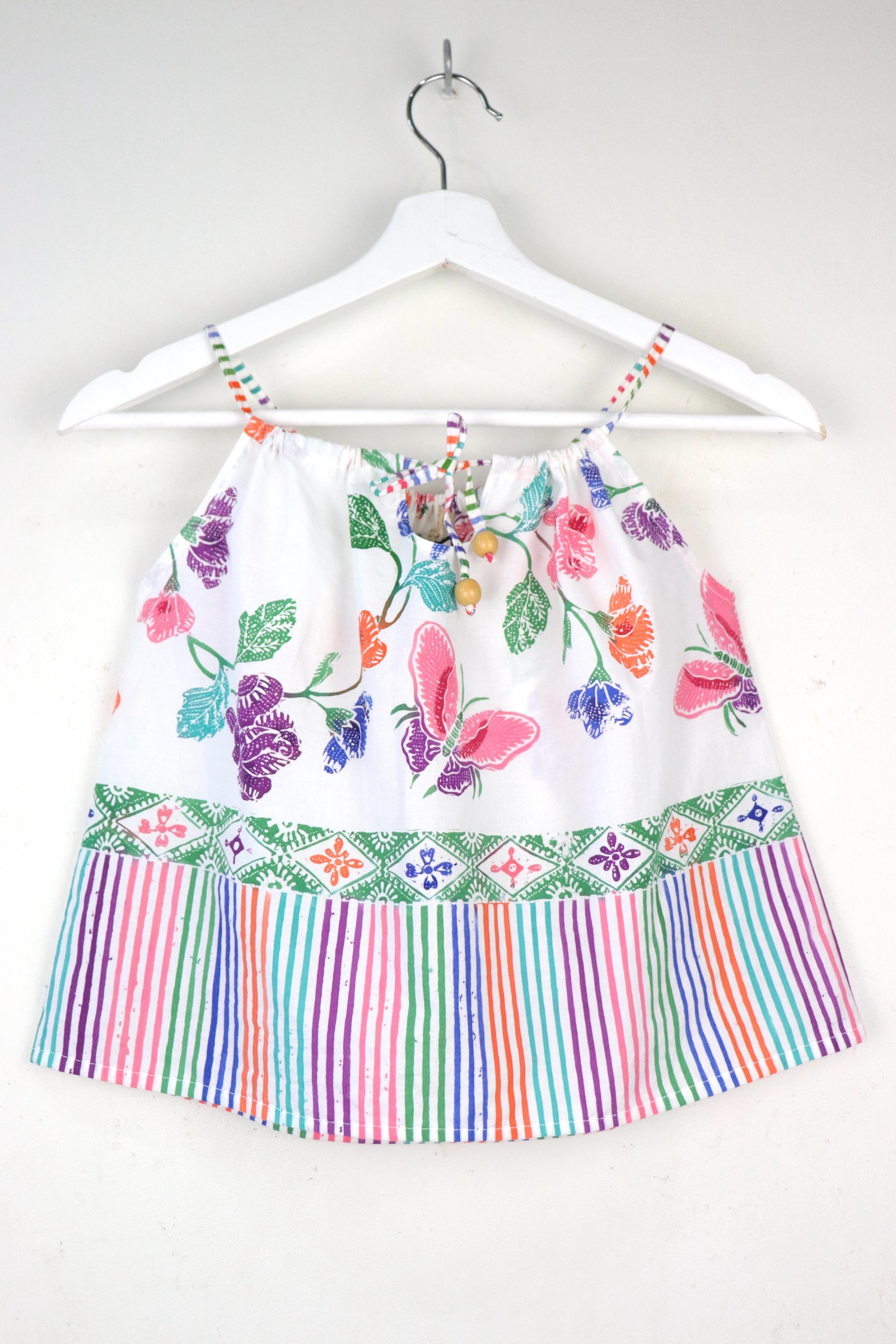Getaway Batik Top - Rainbow Ray [Handmade]