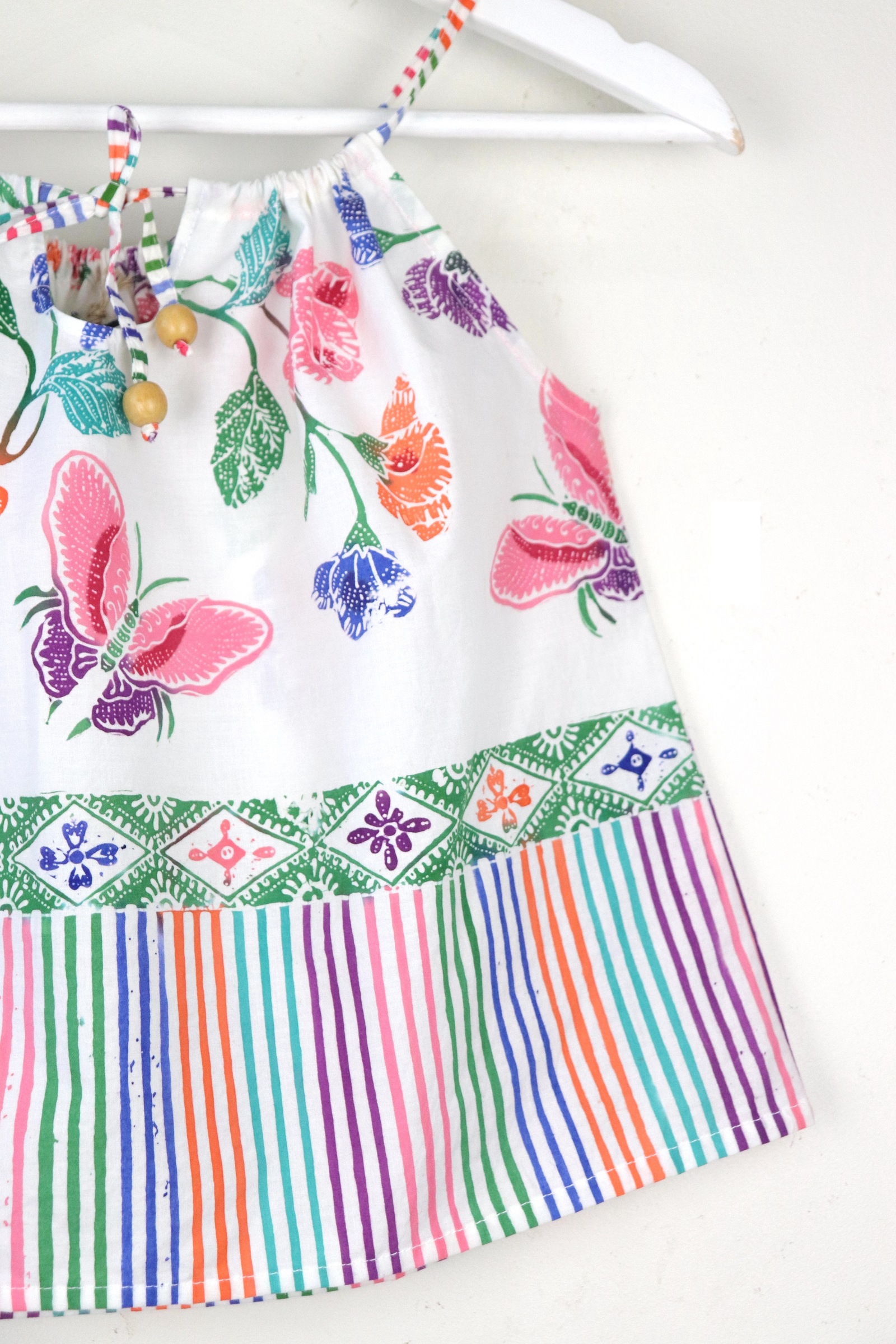 Getaway Batik Top - Rainbow Ray [Handmade]