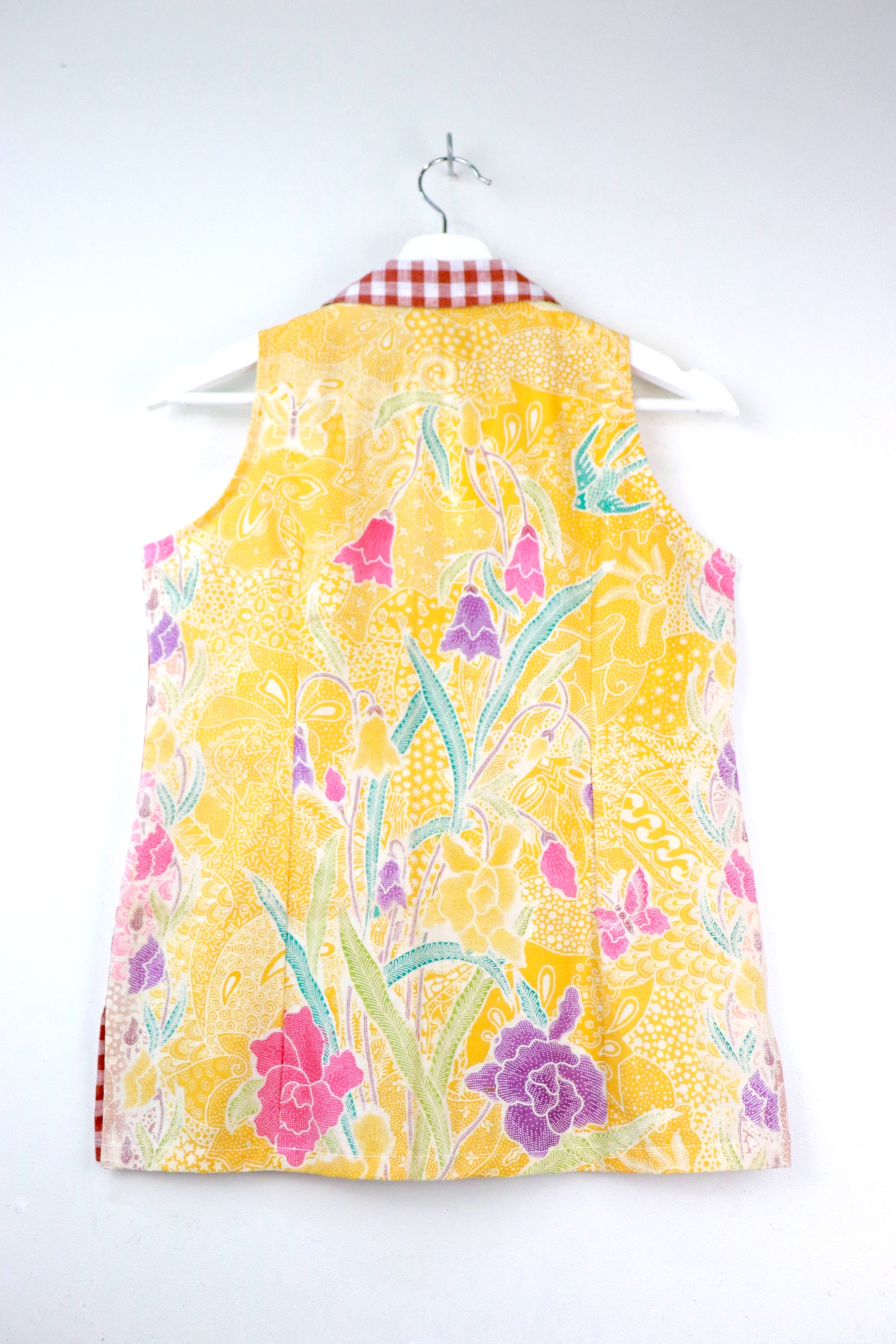 The Classic Gingham Batik Top - Annette [ M ]