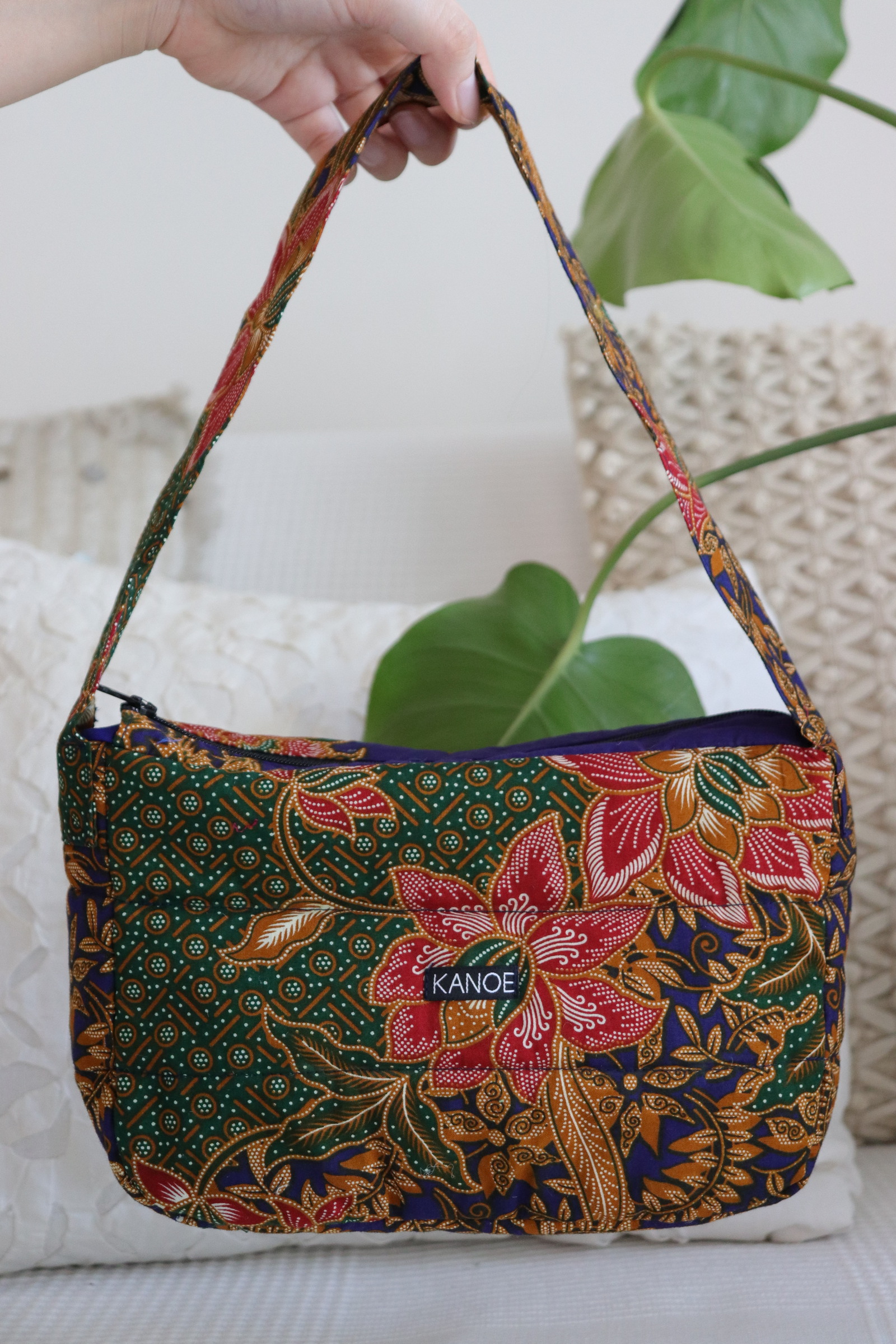 Puffy Batik Bag - Camellia