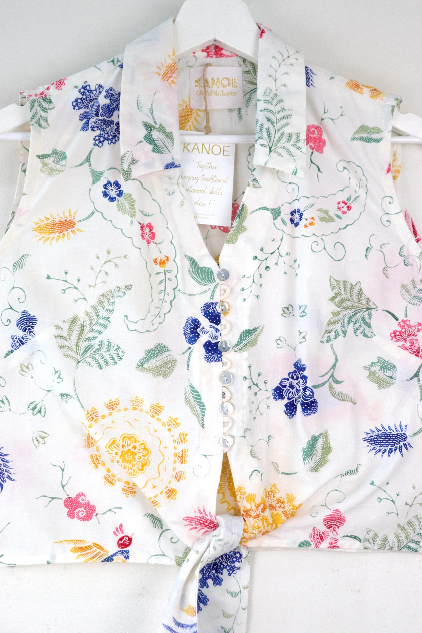 KANOE Classic Vintage Top - Genelle [Handstamped Batik]
