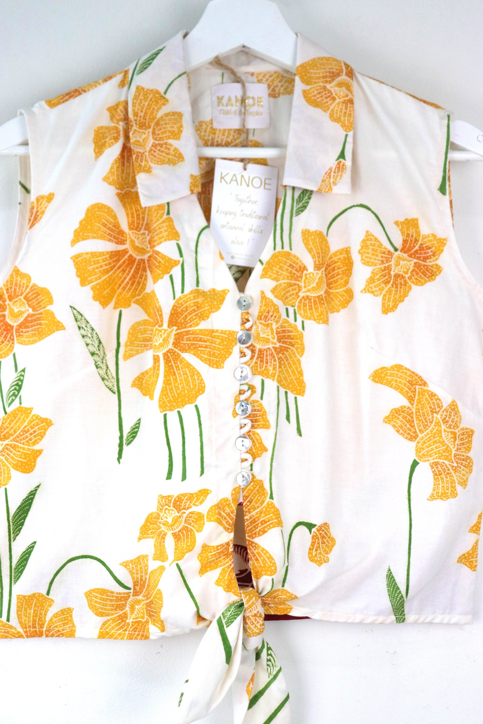 KANOE Classic Vintage Top - Dahlia  [Handstamped Batik]