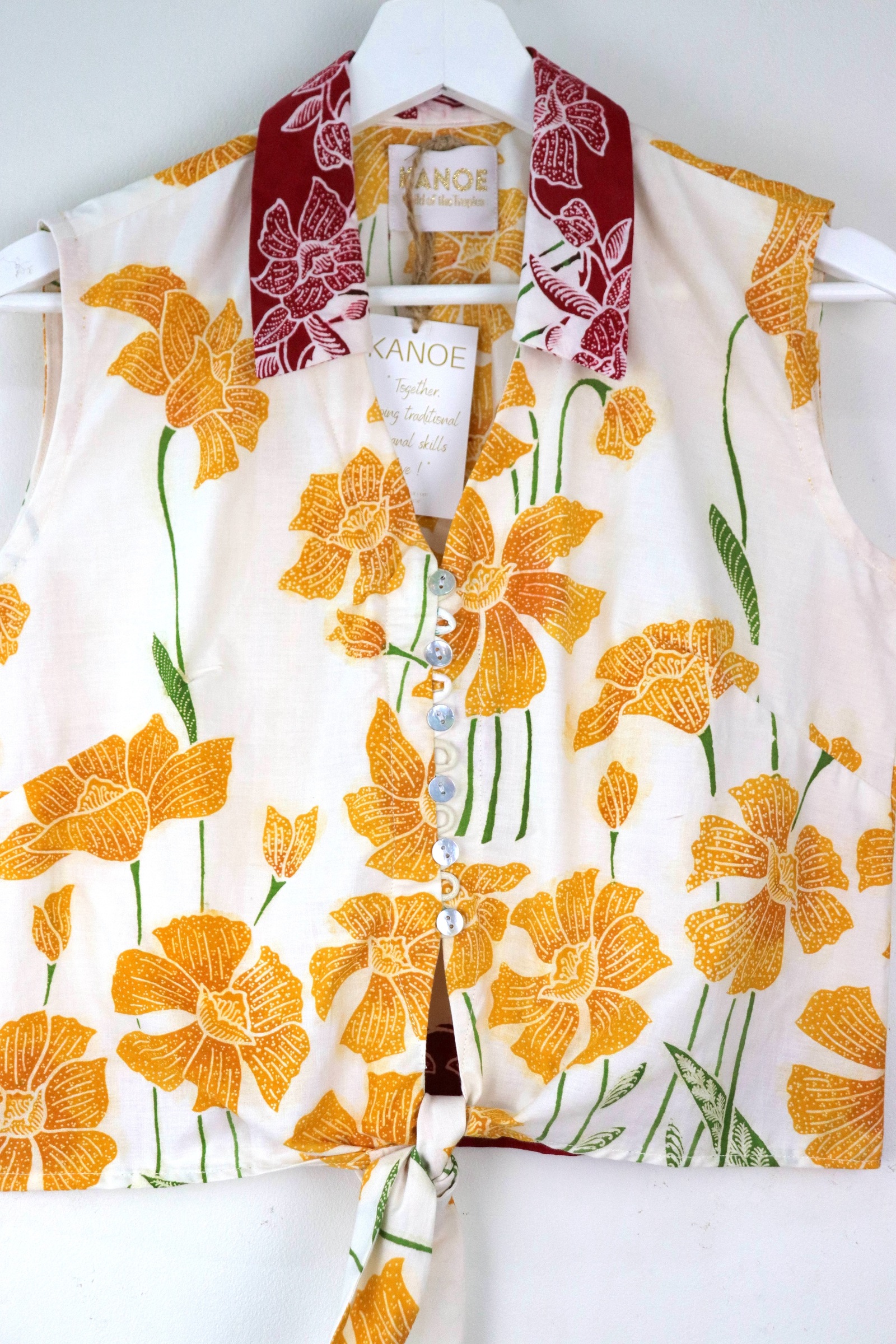 KANOE Classic Vintage Top - Isabel  [Handstamped Batik]