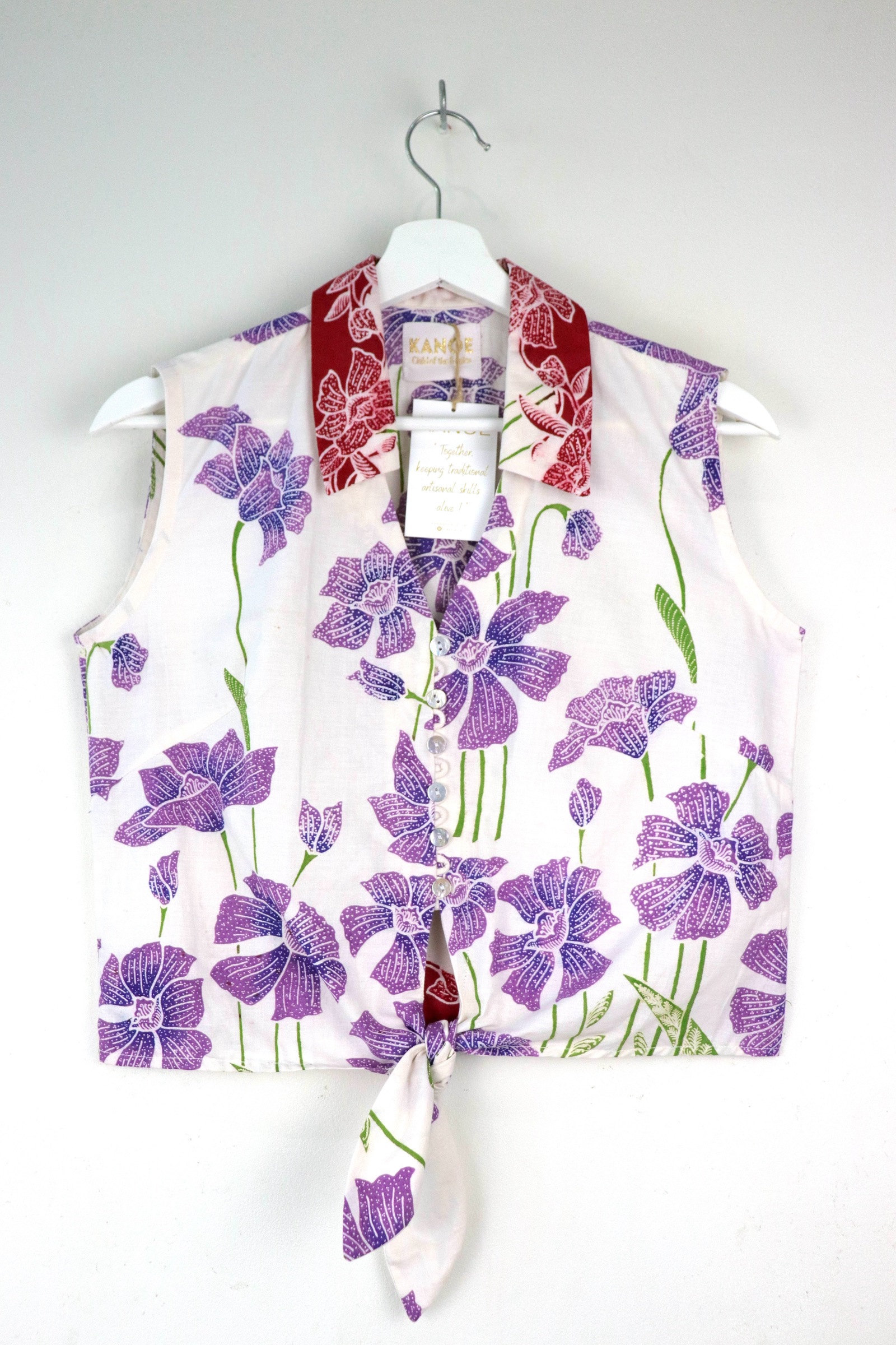 KANOE Classic Vintage Top - Nora  [Handstamped Batik]