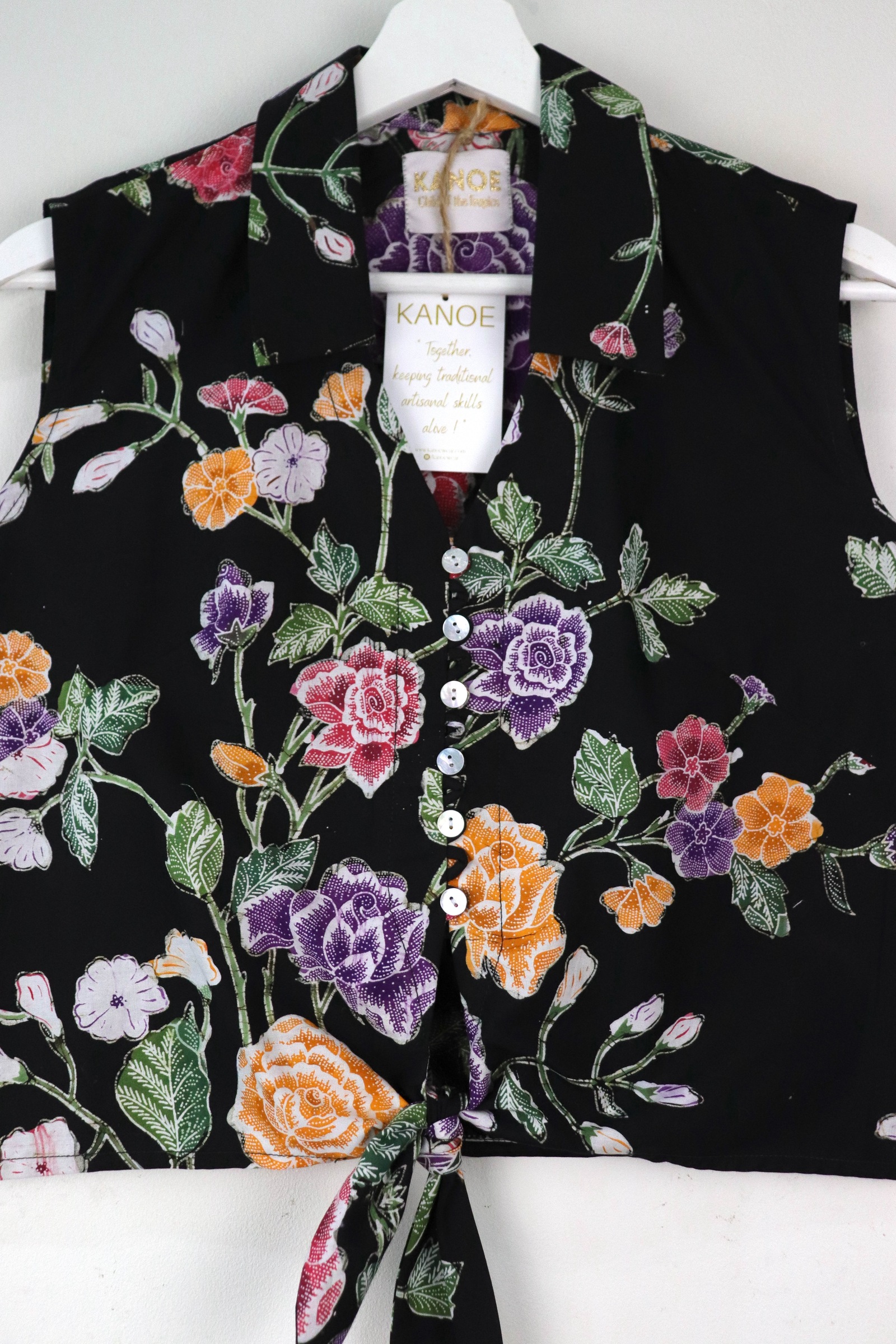 KANOE Classic Vintage Top - Audrey [Handstamped Batik]
