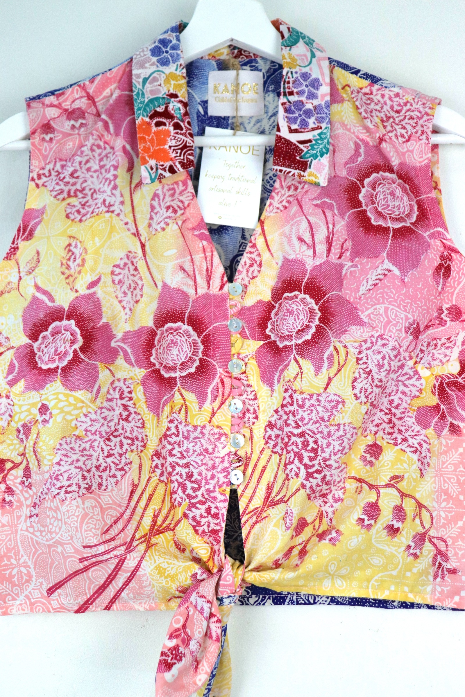 KANOE Classic Vintage Top - Nancy   [Handstamped Batik]
