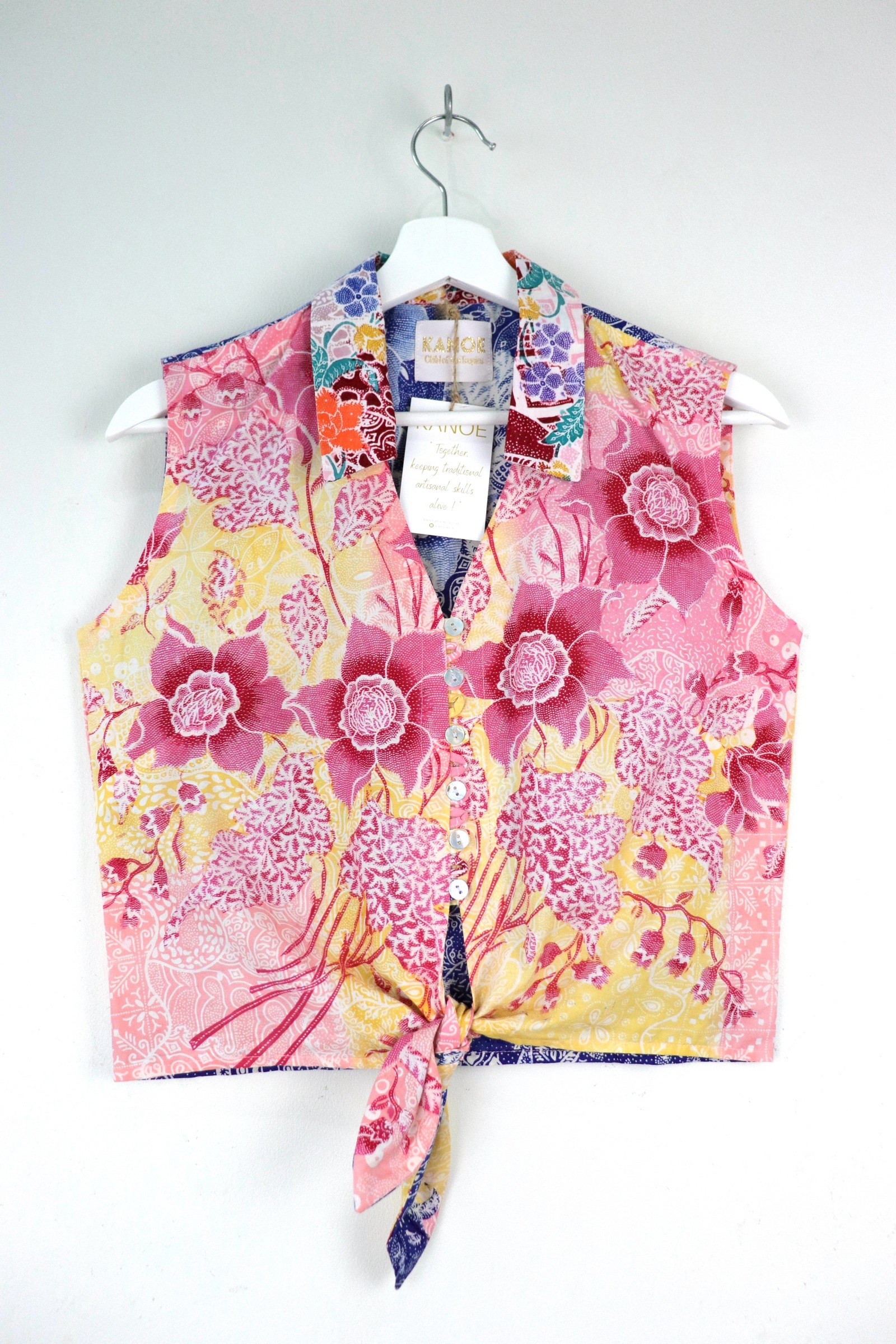 KANOE Classic Vintage Top - Nancy   [Handstamped Batik]