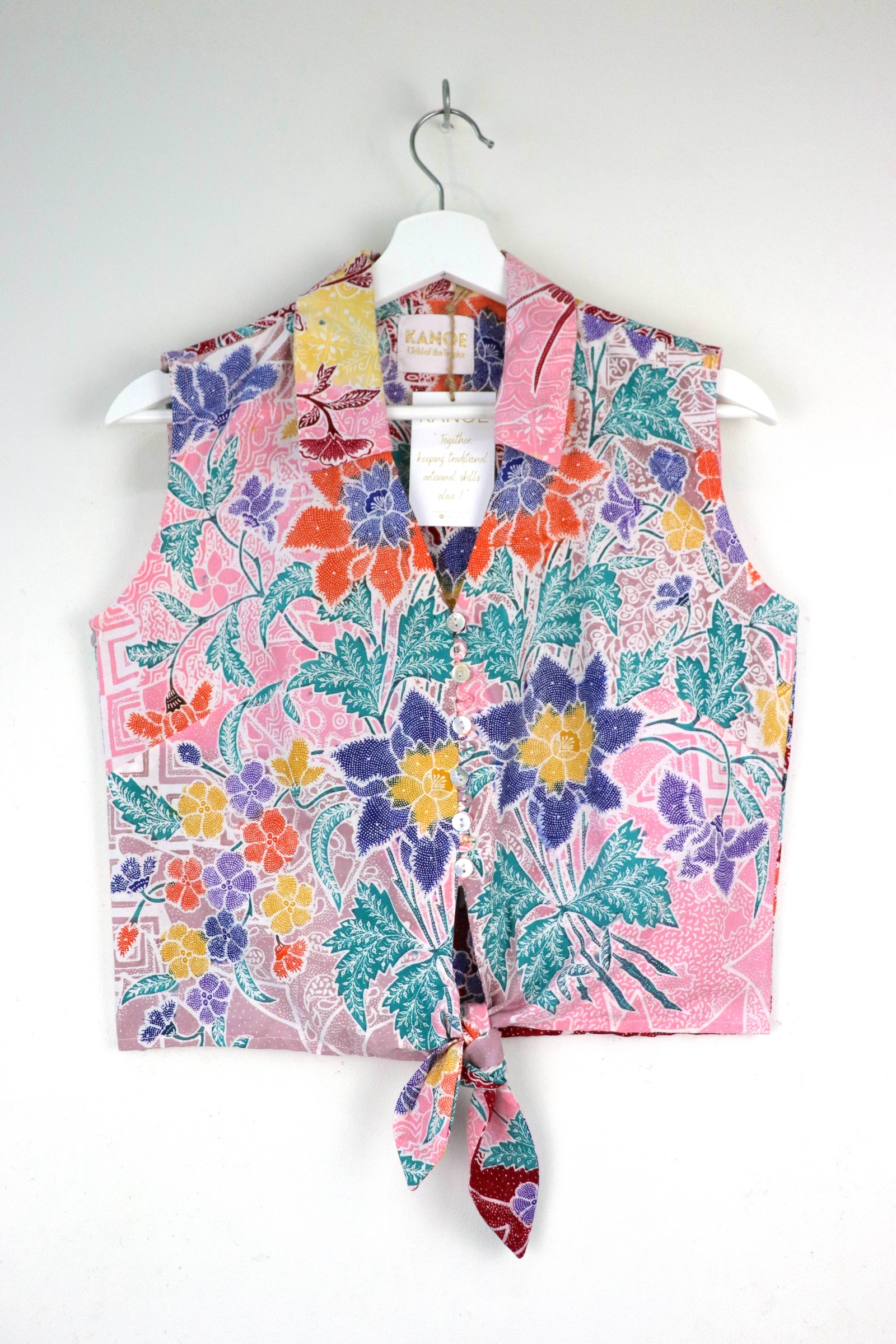 KANOE Classic Vintage Top - Slyvia [Handstamped Batik]