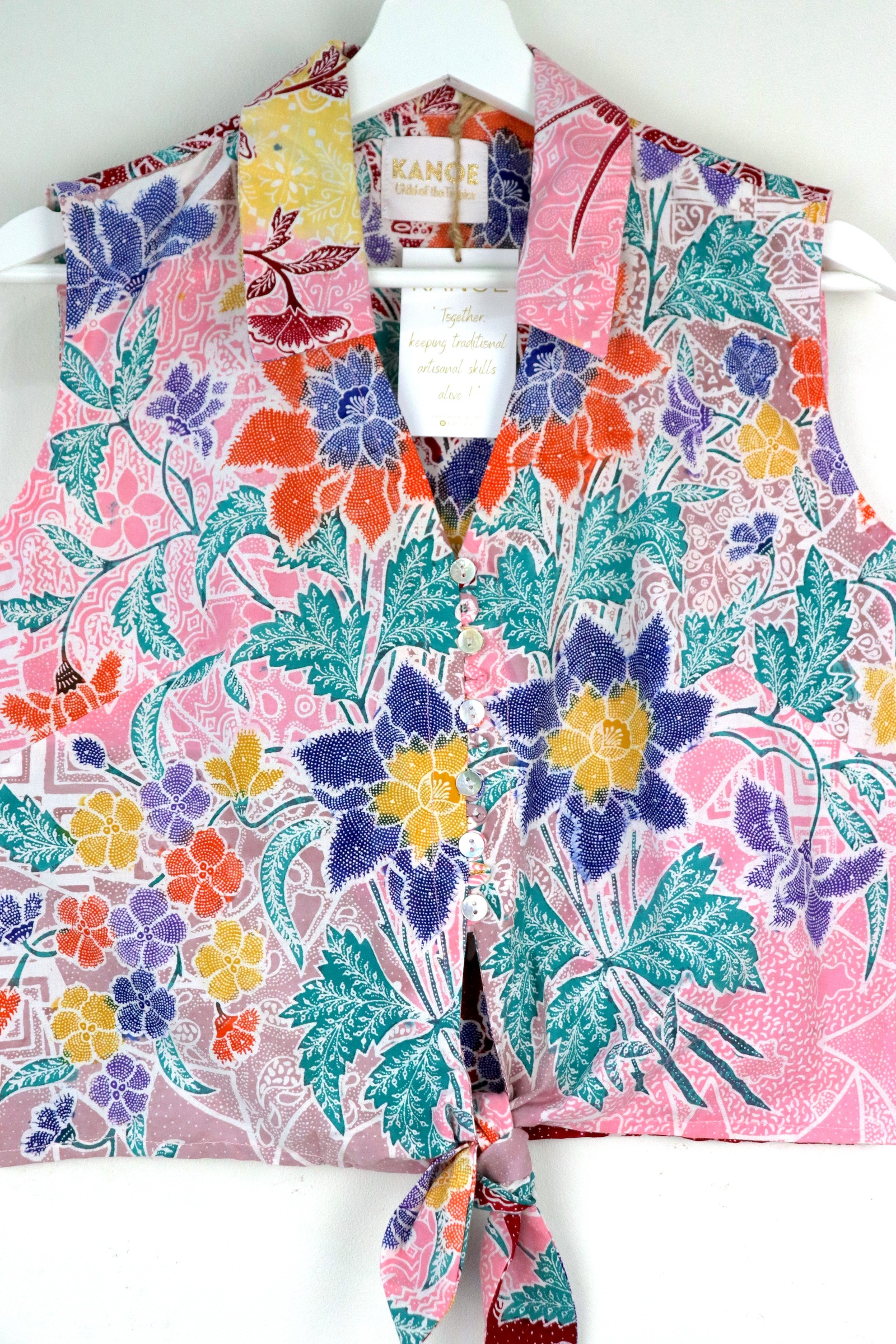 KANOE Classic Vintage Top - Slyvia [Handstamped Batik]